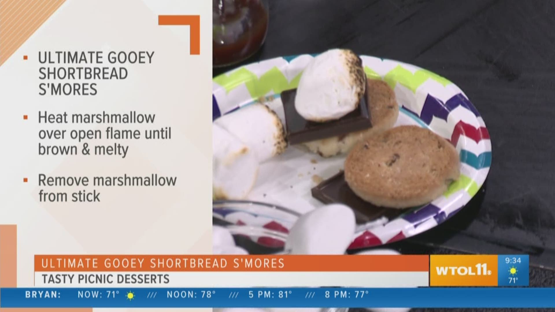 Connie Cahill has the perfect dessert for your next picnic: Ultimate Gooey Shortbread S'mores!