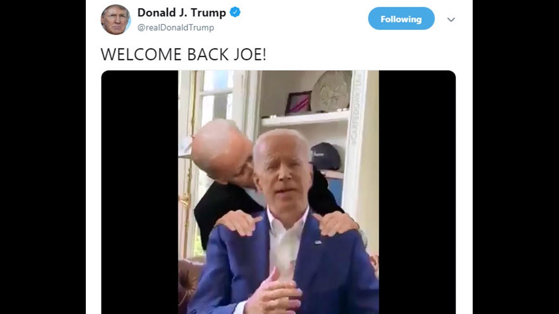 trump and joe biden twitter