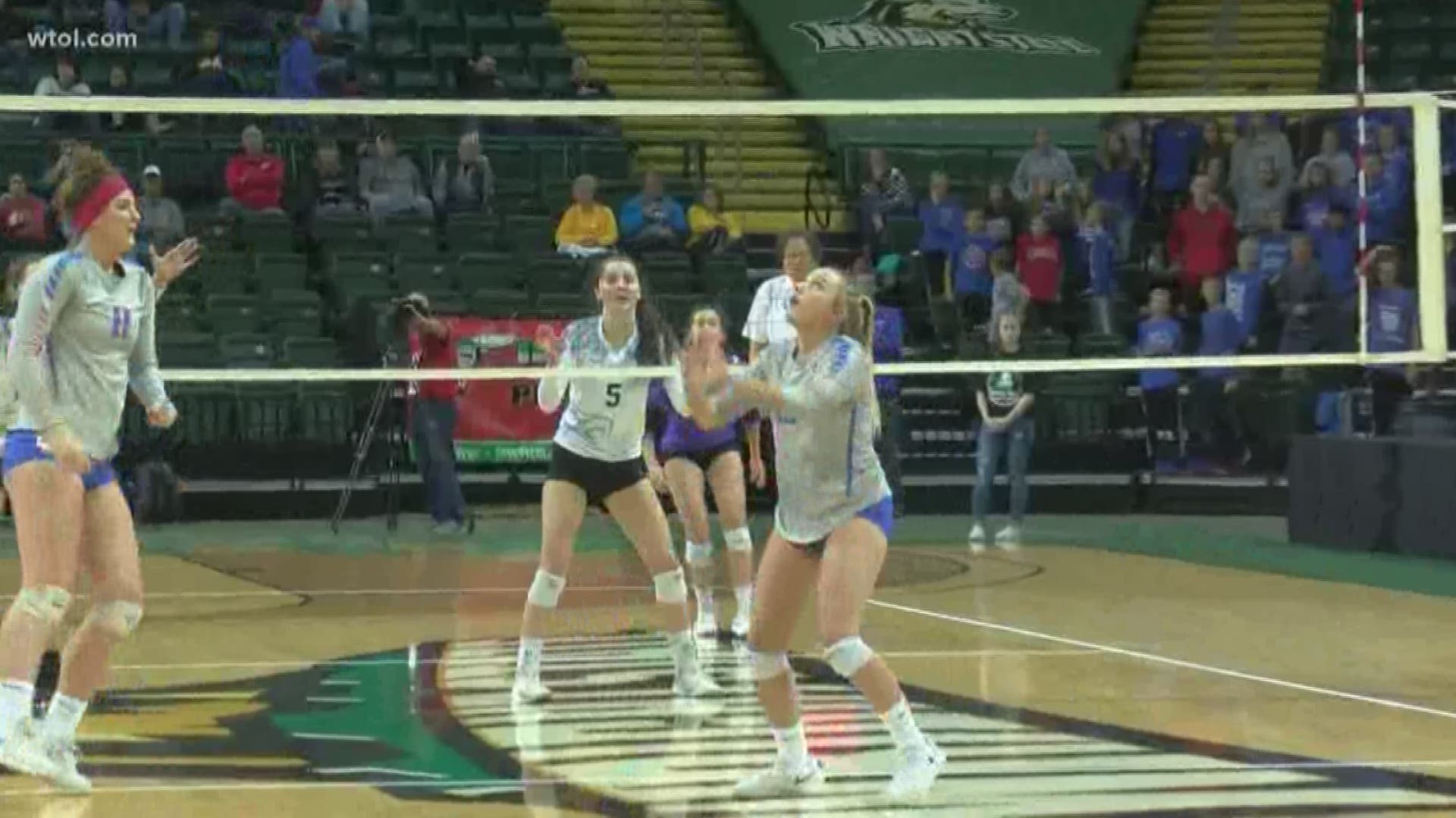 Liberty-Benton defeats Cincinnati Hills Christian in straight sets in first ever appearance at states.