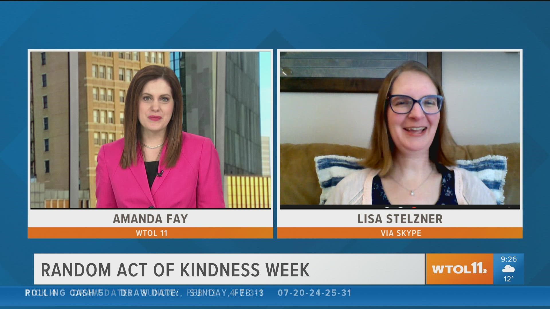 Lisa Stelzner  from the Mothers' Center of Greater Toledo shares ideas for Random Acts of Kindness Week