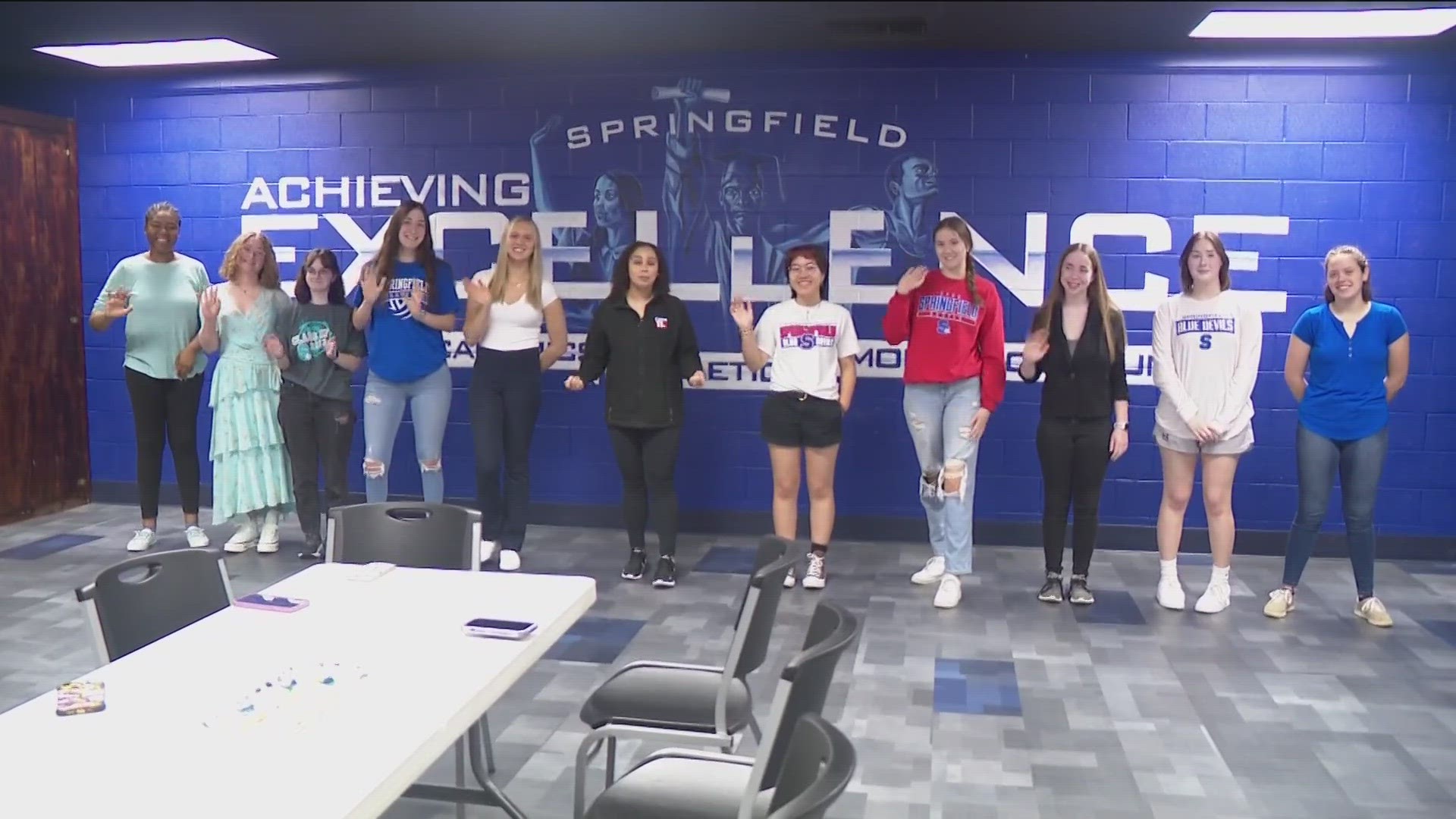 As this year's high school seniors get ready to put on their caps and gowns, Springfield's top students are putting a new emphasis on "girl power."