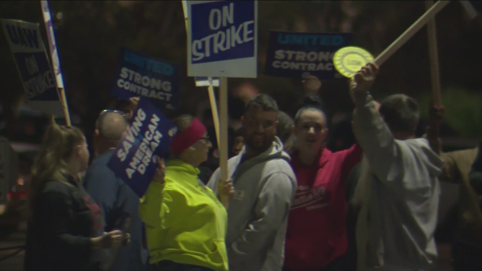 About 40,800 workers are now on strike against all three automakers.