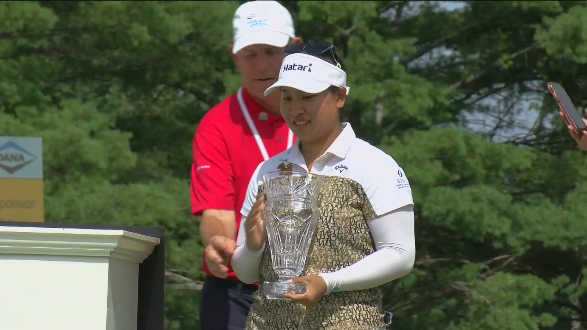 The 20-year-old from Thailand became the LPGA's youngest tour winner this season, finishing with an overall score of -20, one shot ahead of Haeran Ryu.