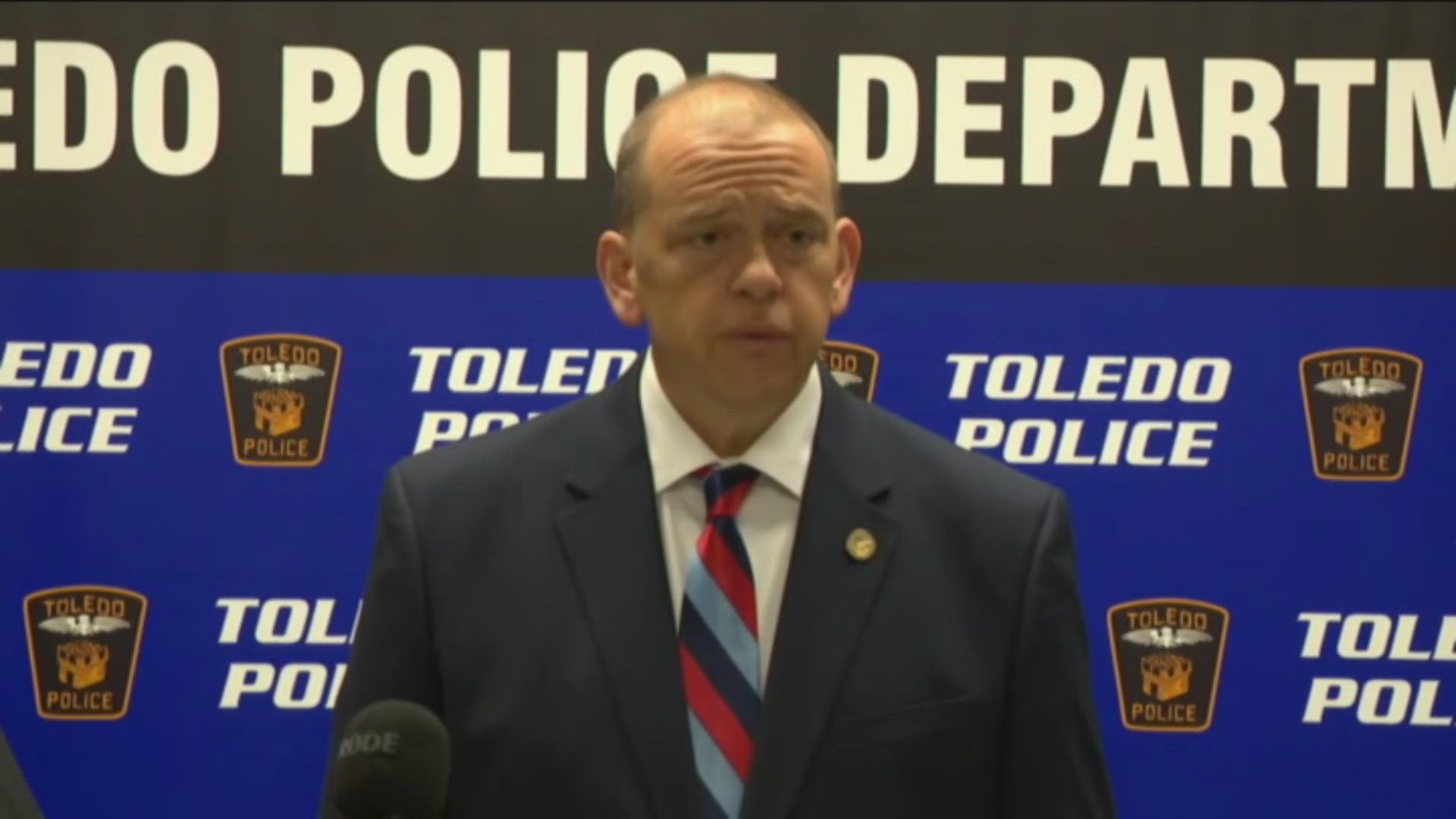 Mayor Wade Kapszukiewicz and Toledo Police Chief Michael Troendle held a press conference Wednesday to announce the city's 2024 third-quarter crime statistics.