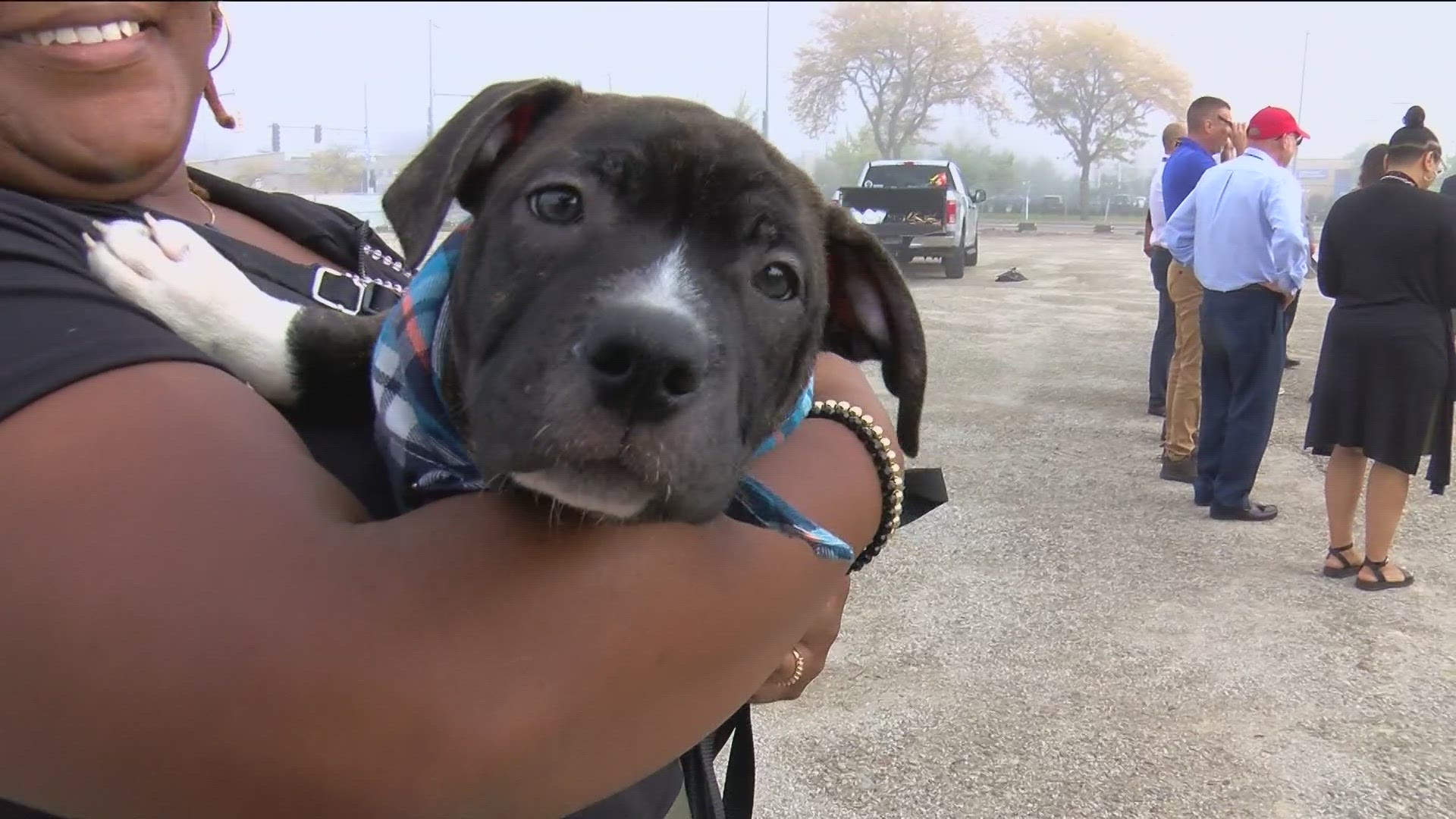 Pups and people celebrate groundbreaking of a new facility for Lucas County Canine Care and Control