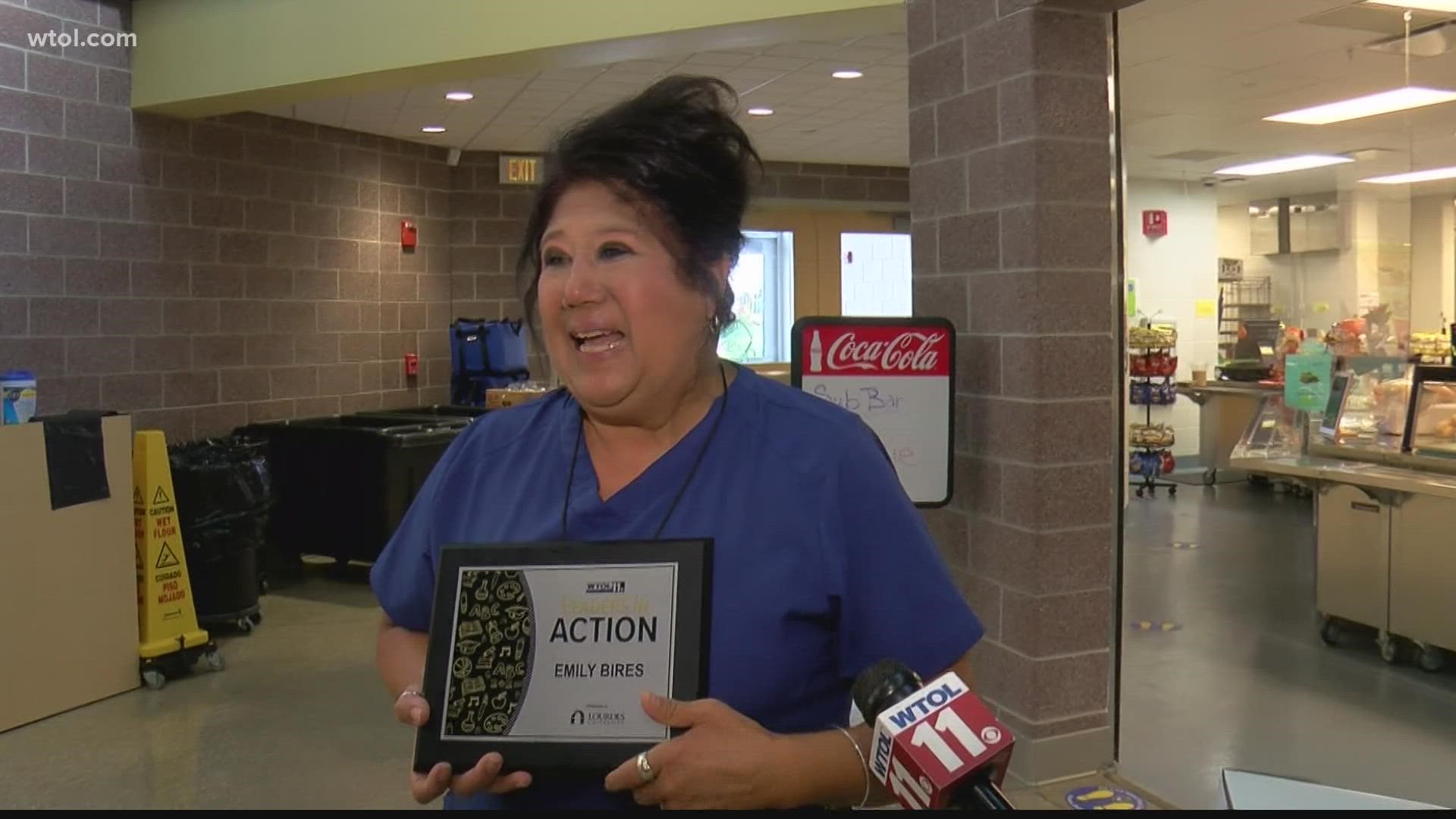 Northwood High Schools' Food Service Director Emily Bires is this week's Leader in Action! Thank you, Emily, for caring for every child you come in contact with!