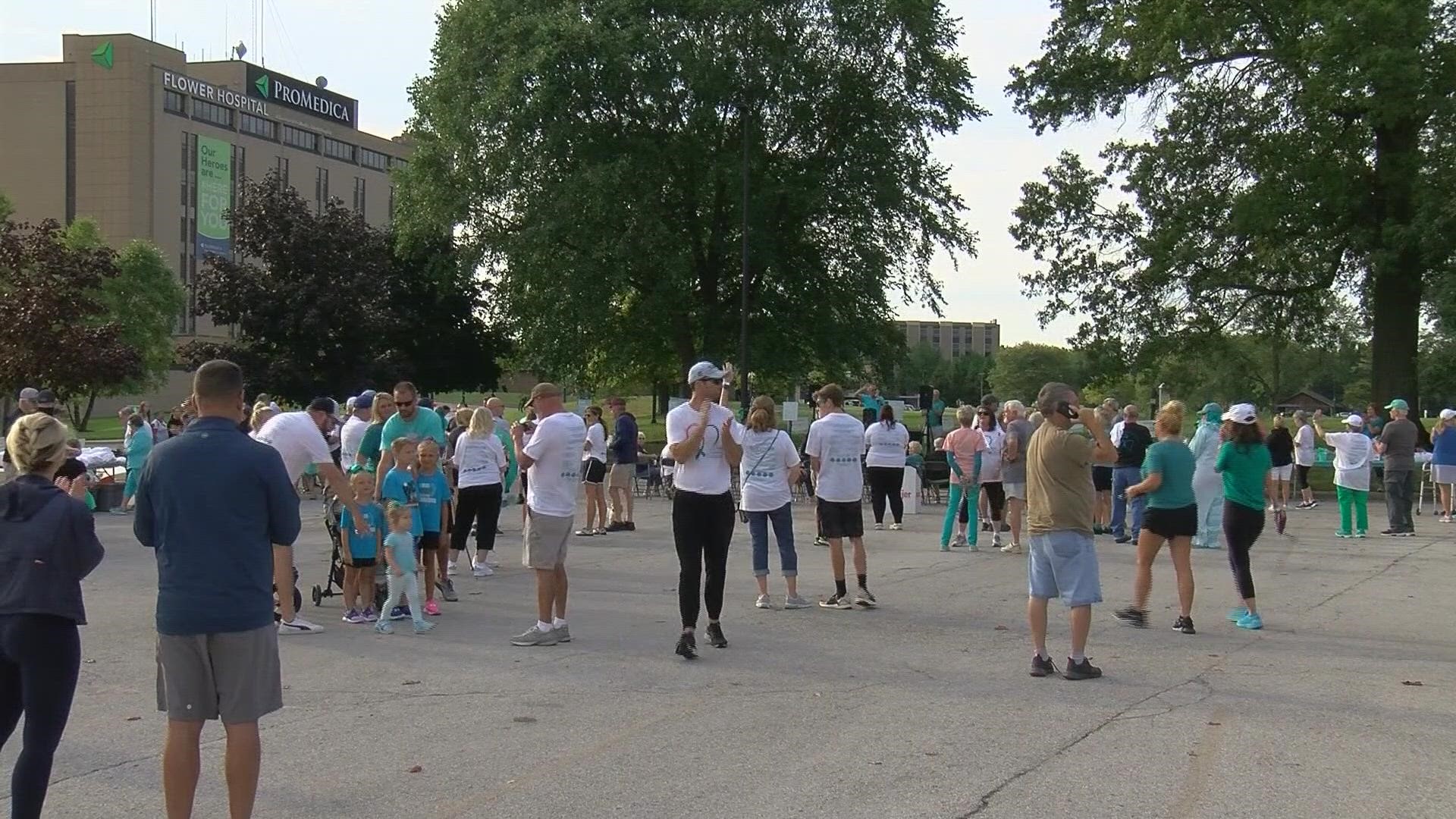 Participants spent their morning walking for awareness, celebration, support, and remembrance of all the people who have been impacted by ovarian cancer.