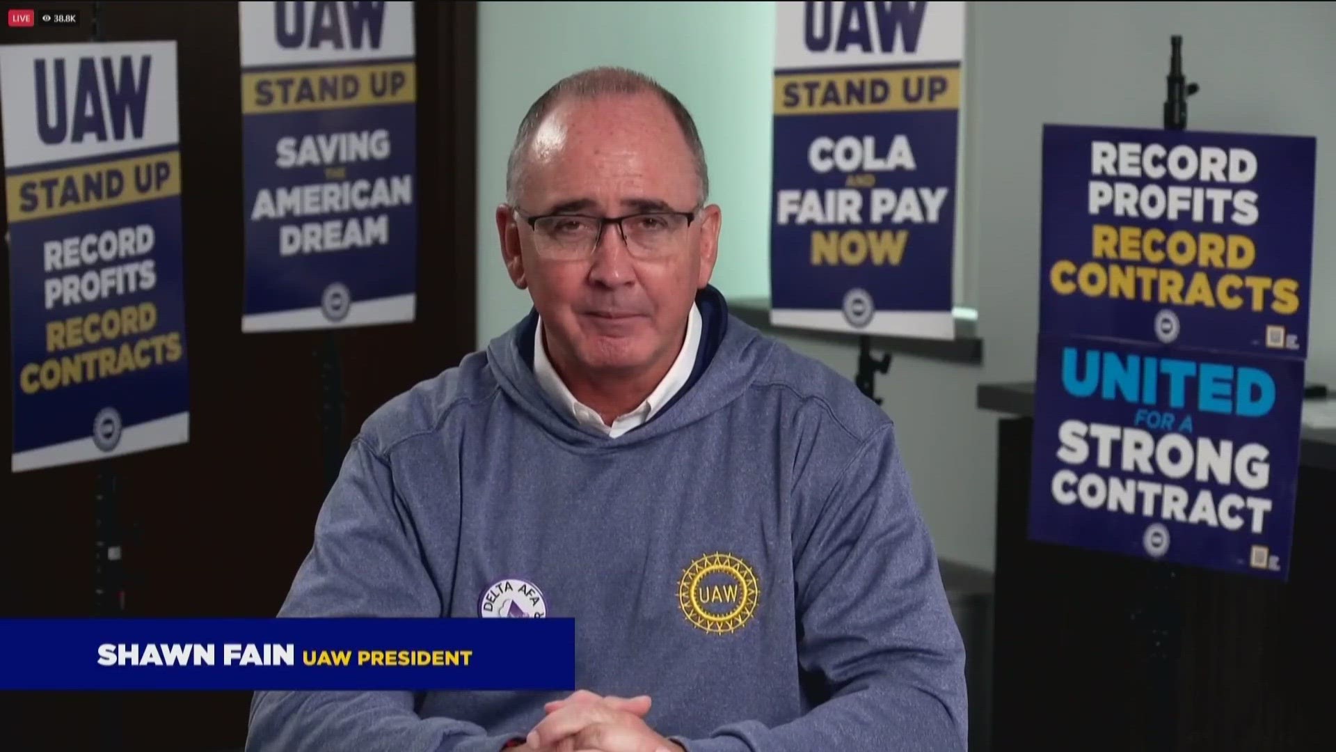 UAW President Shawn Fain did not announce new strike targets Friday, but said more progress can be made before union workers settle.