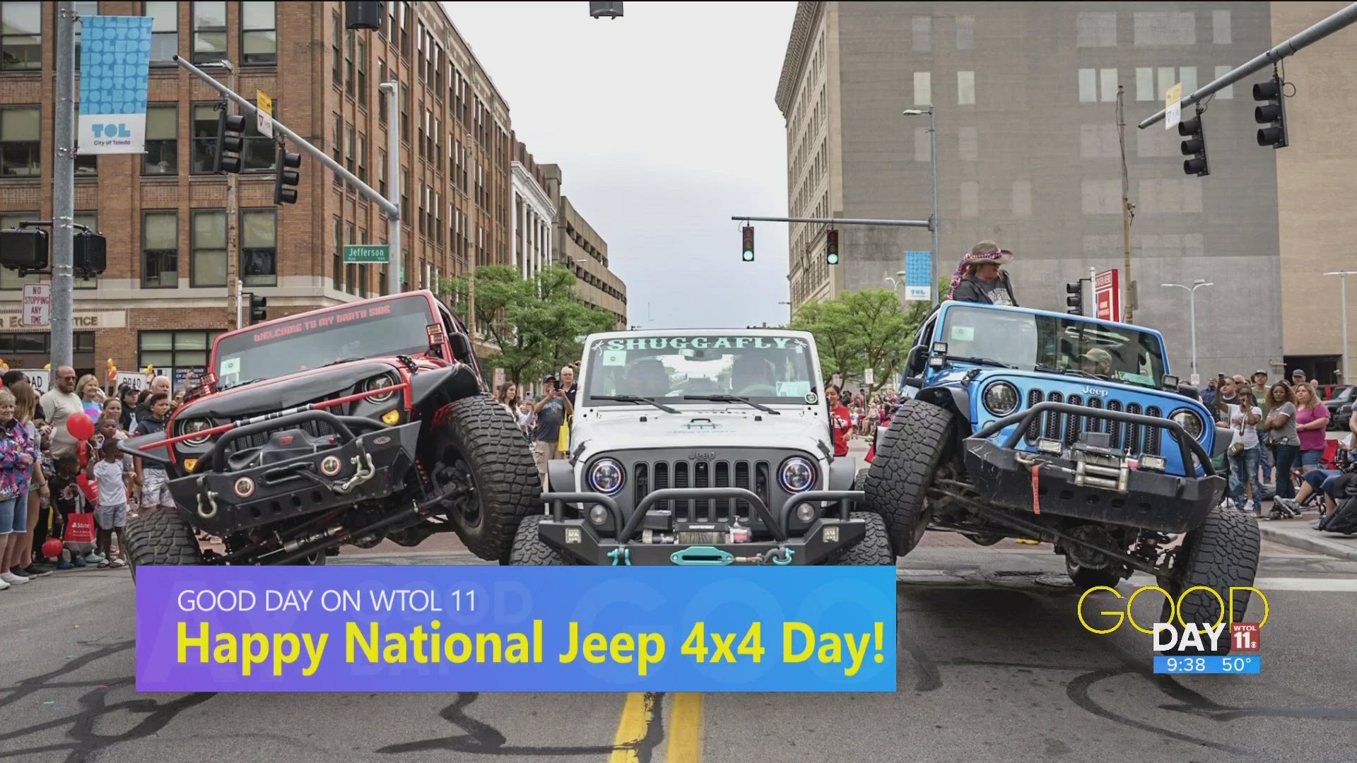 Today is April 4, also known as 4-4 or 4-by-4 Day. Whitney Rofkar and Jerry Huber of Toledo's Jeep Fest are celebrating 4 by 4 Day with Good Day on WTOL 11!