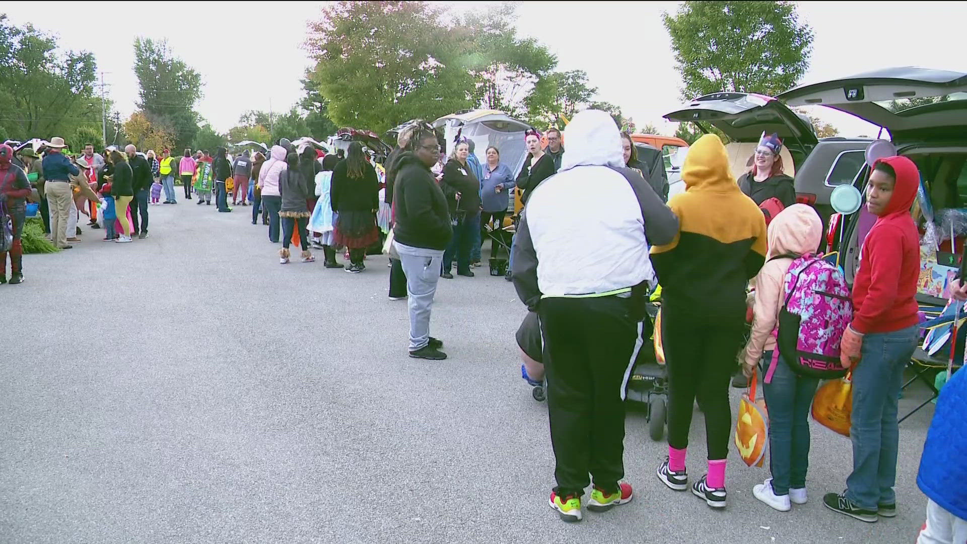 Hundreds of people came out to celebrate the Halloween spirit and get their hands on some candy.