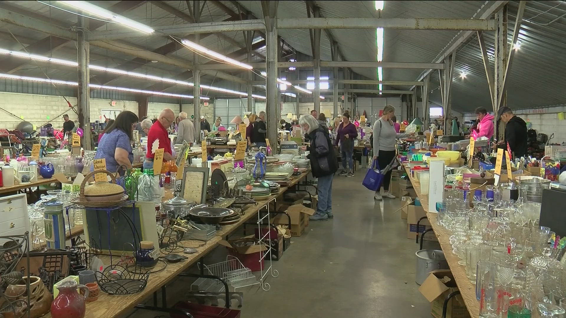 All proceeds from the sale at the Wood County Fairgrounds grandstand go to the Wood County Humane Society and its operations.