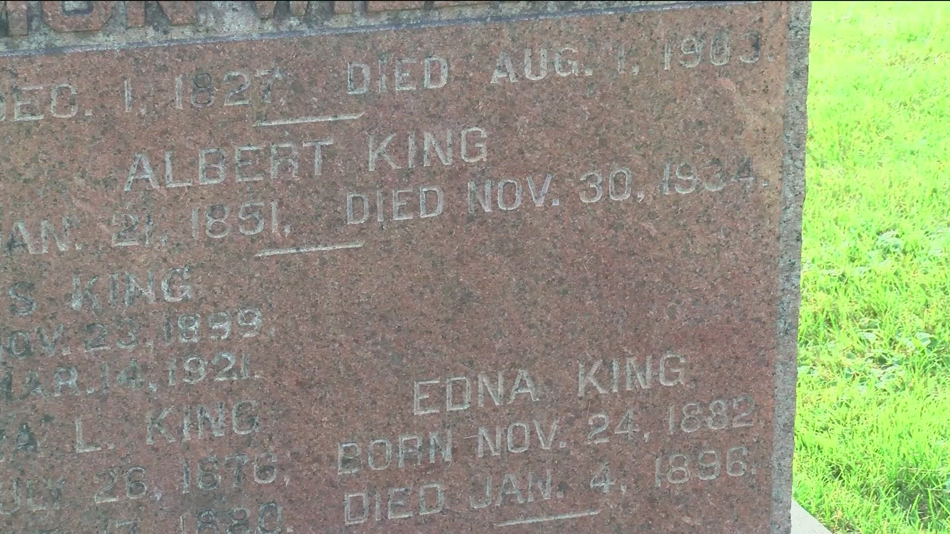 After Julia King's death in 1938, there was no one left to ensure her name was inscribed on her headstone.