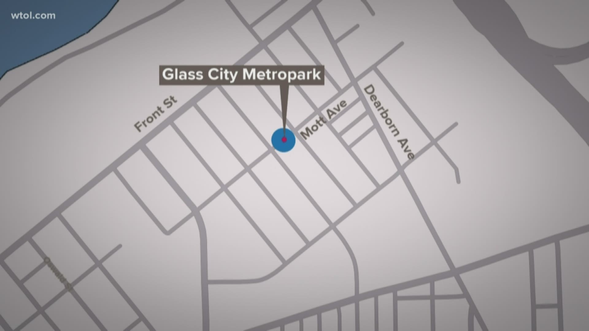The Glass City Metropark will be located between the Martin Luther King Jr. Bridge and the Craig Street Bridge.