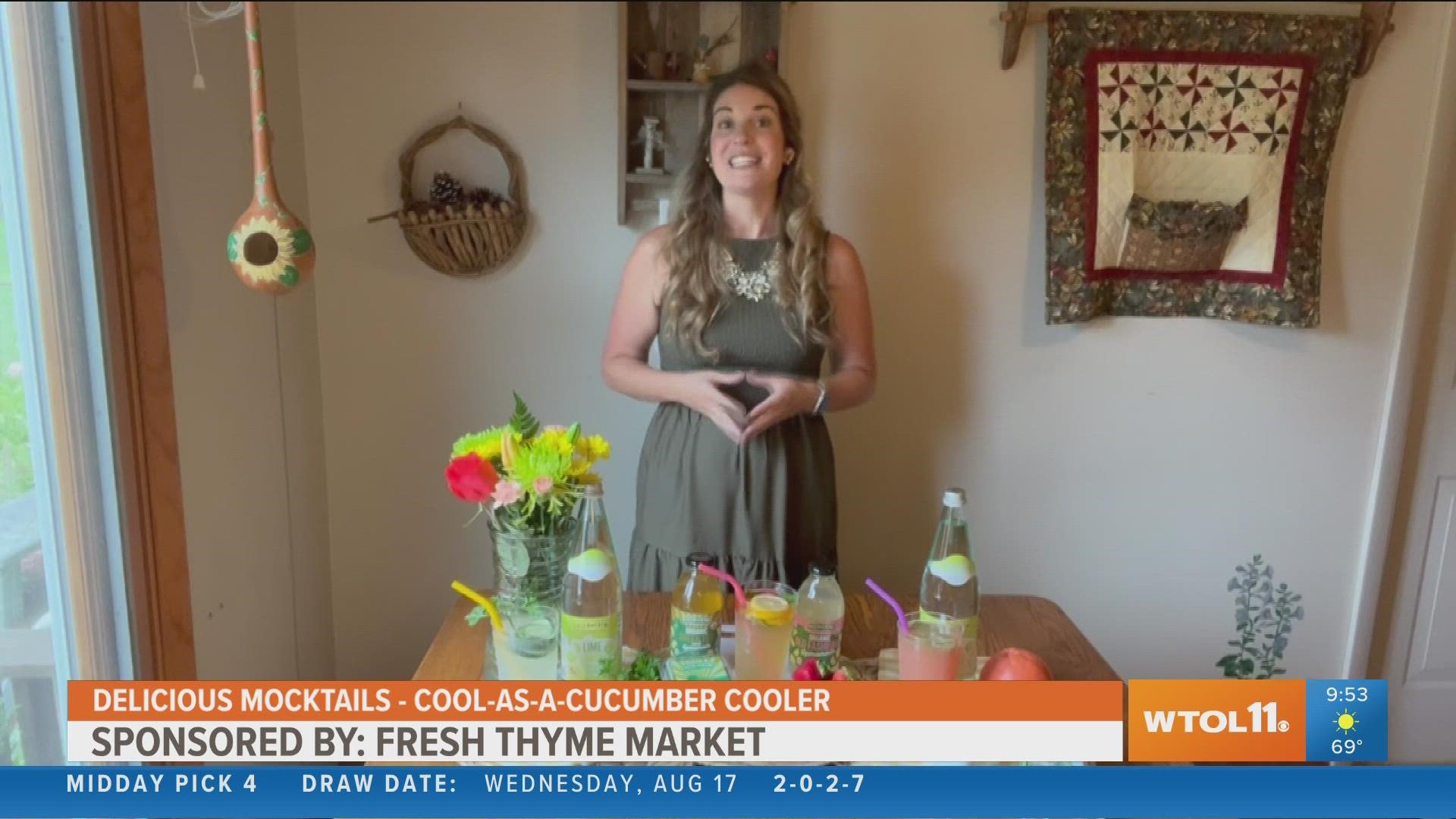 Make alcohol-free drinks like a "tea-jito" and a grapefruit and basil punch.