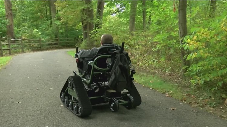 All-terrain wheelchair allows people of all abilities to explore Oak Openings Metropark