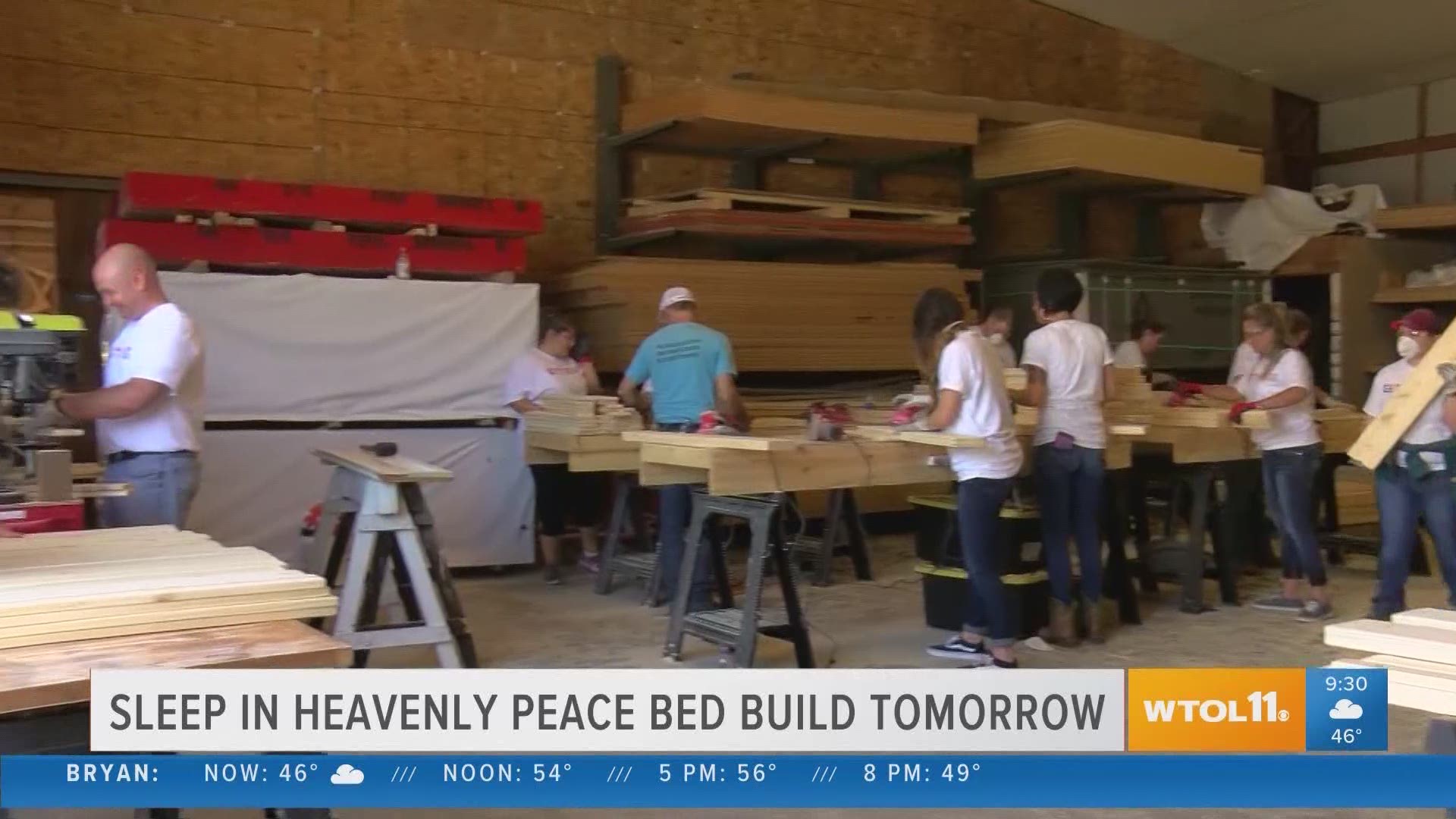 Sleep in Heavenly Peace is planning a massive bed build tomorrow! Here's how you can help!