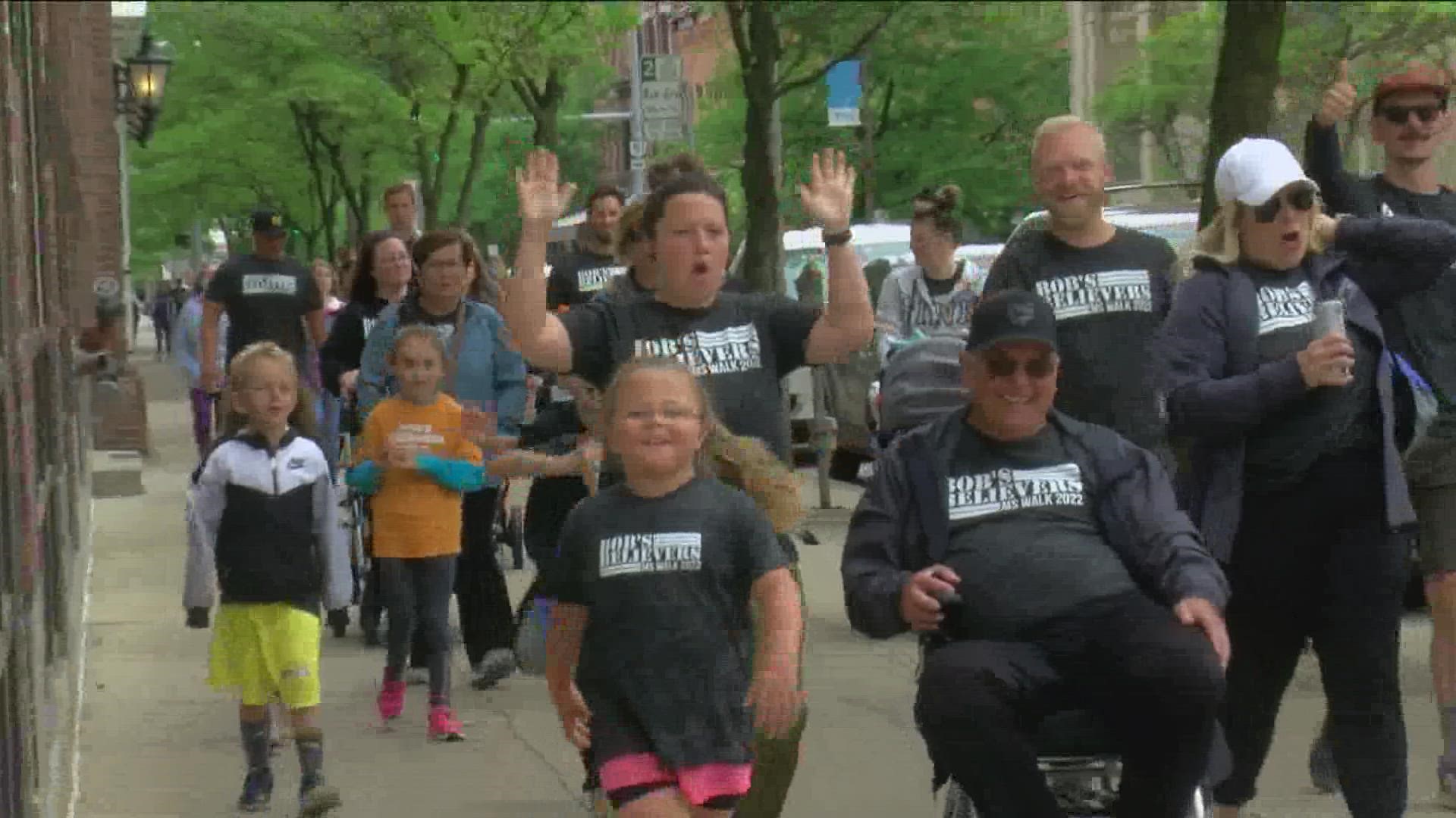 Downtown Toledo and the Huntington Center was packed with people eager to 'Walk for MS' and raise awareness for people living with the disease.