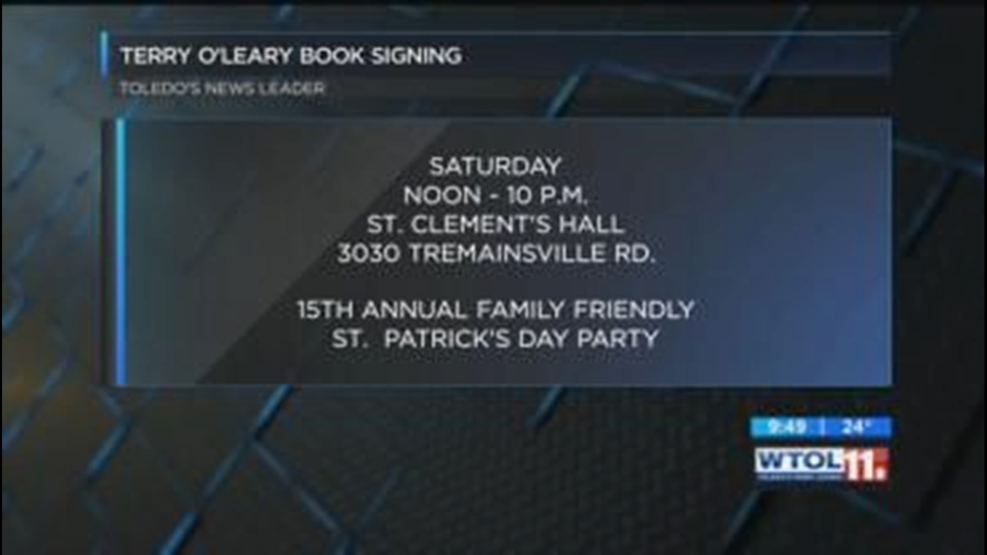 See local author Terry O'Leary at his book signing