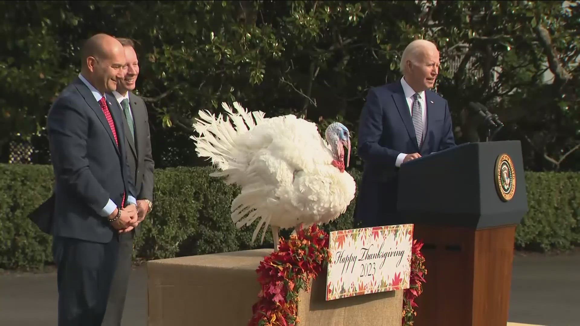 President Joe Biden pardoned Liberty and Bell in a decades-old White House Thanksgiving tradition.