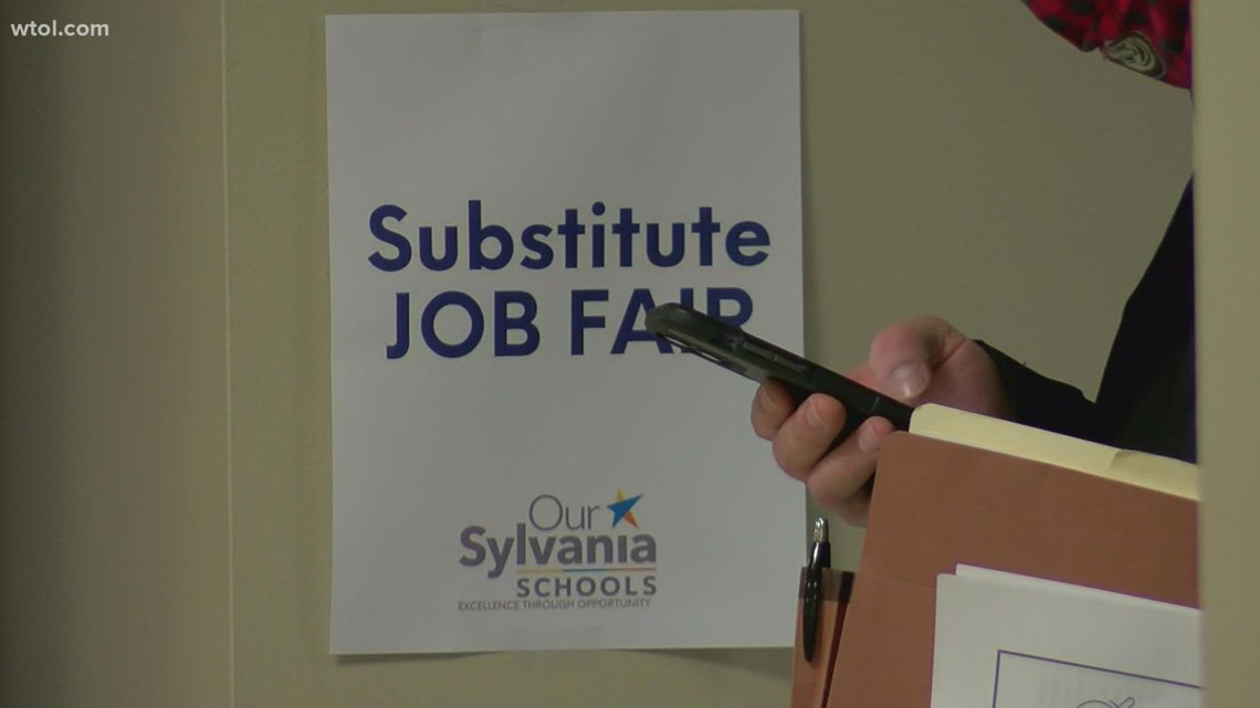 A school in Perisburg that holds job fairs for substitute