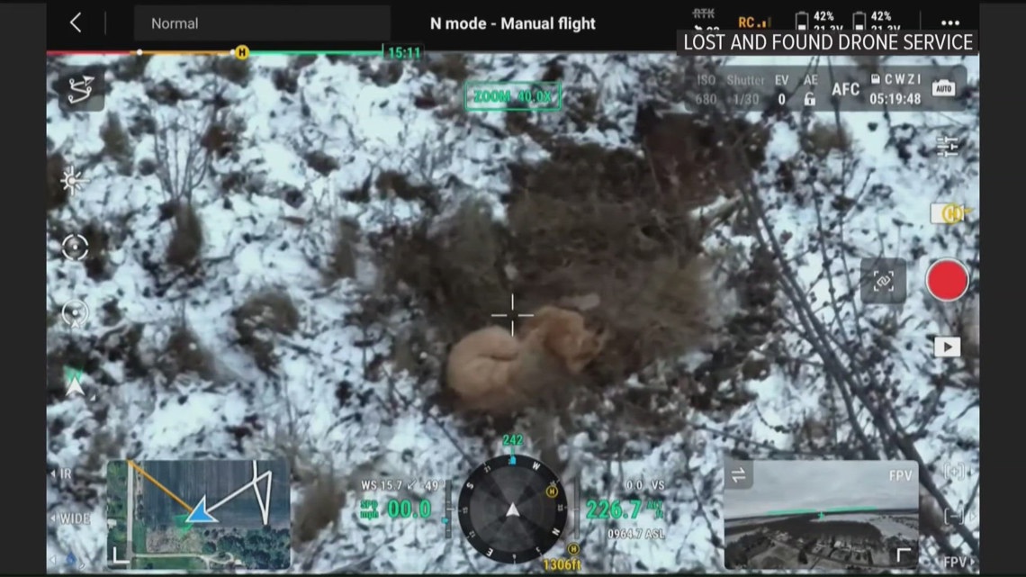 Drone company helps reunite Defiance family with missing dog