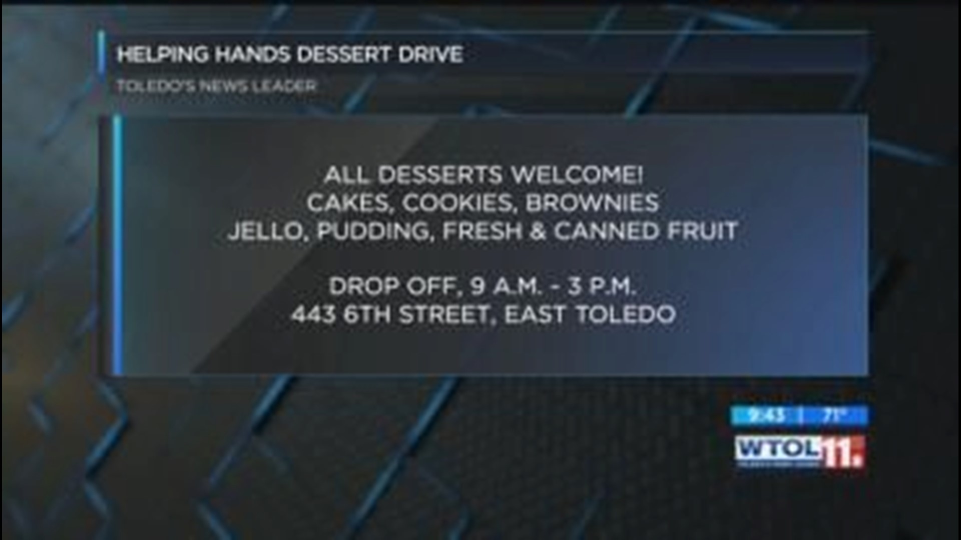 Attend the Helping Hands of St. Louis dessert drive