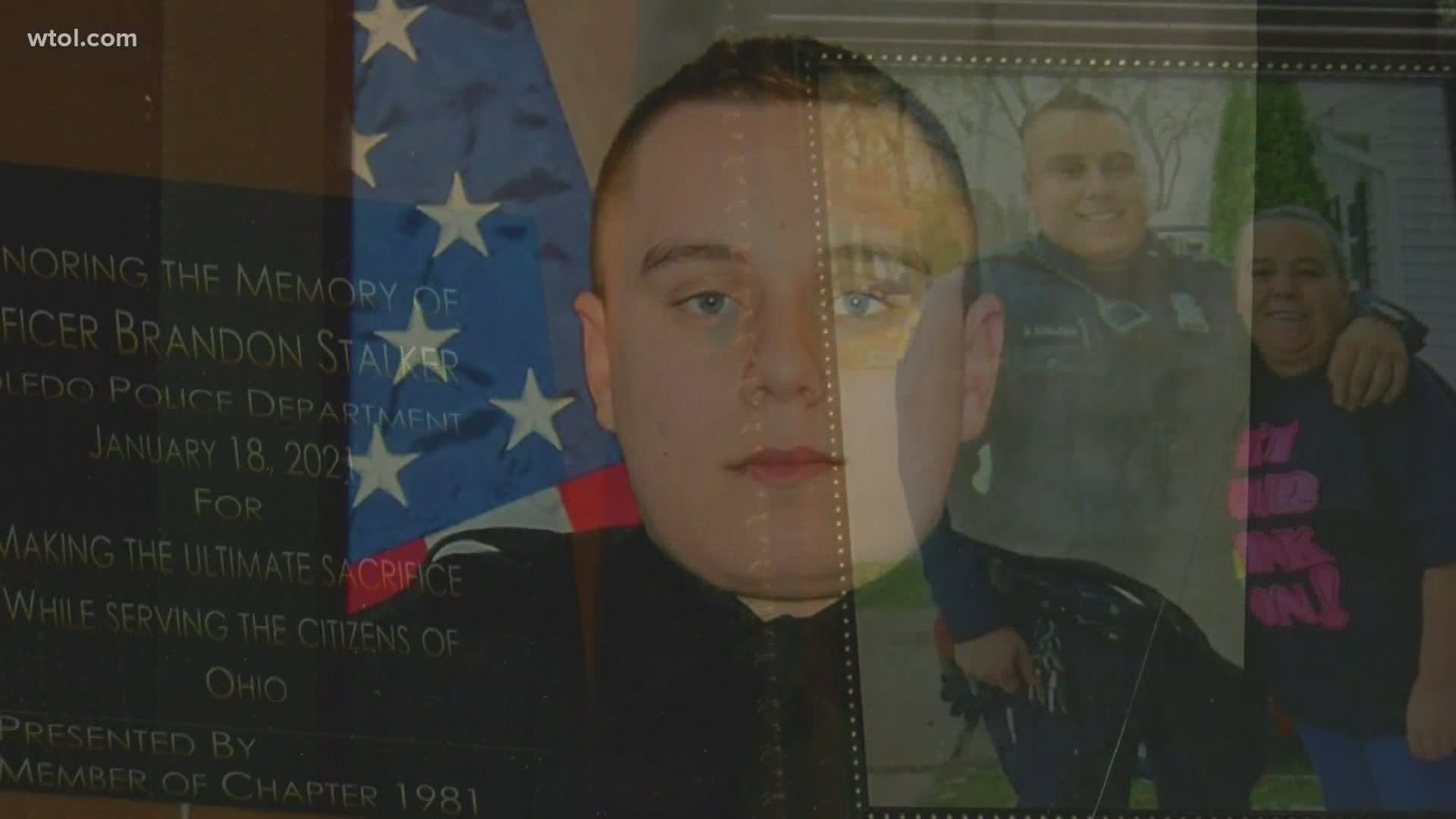 The mother of fallen Toledo Police Officer Brandon Stalker is opening up about his death for the first time.