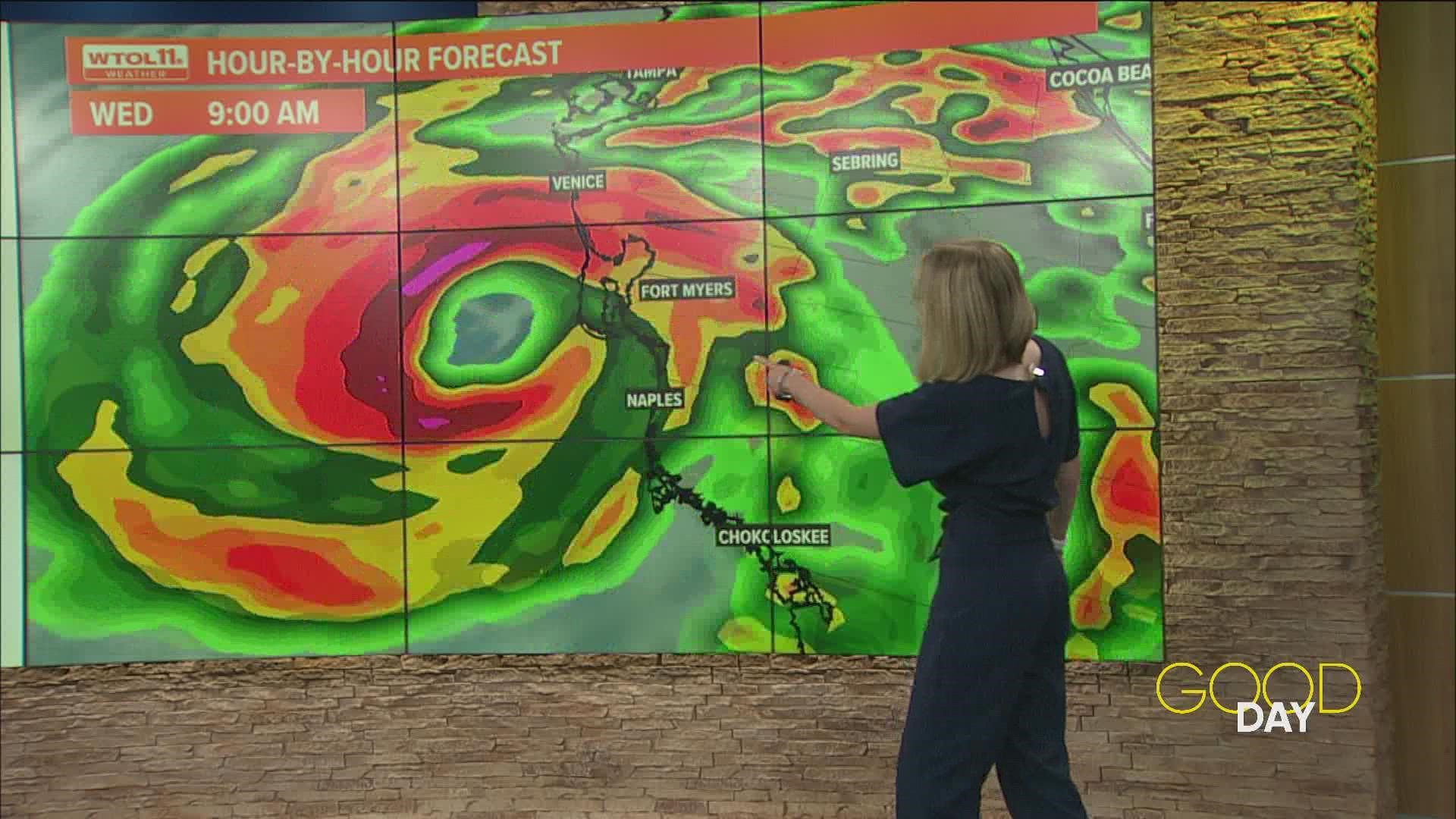 Hurricane Ian Close To Florida Landfall, Dry Skies In Northwest Ohio ...