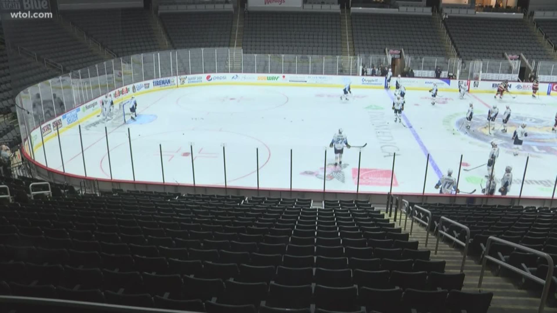With just hours left before the game, the Walleye announced they would not be allowing the public into the Huntington Center.