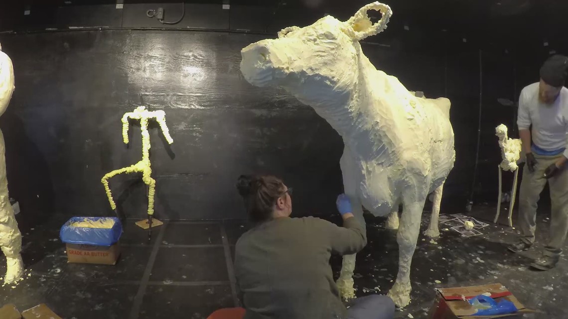 Time lapse of 2019 Ohio State Fair Butter Sculpture