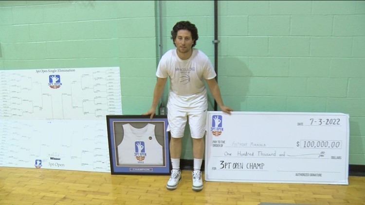 Miracola the Miracle: Temperance man, world record holder wins $100,000 at 3-point shot tournament