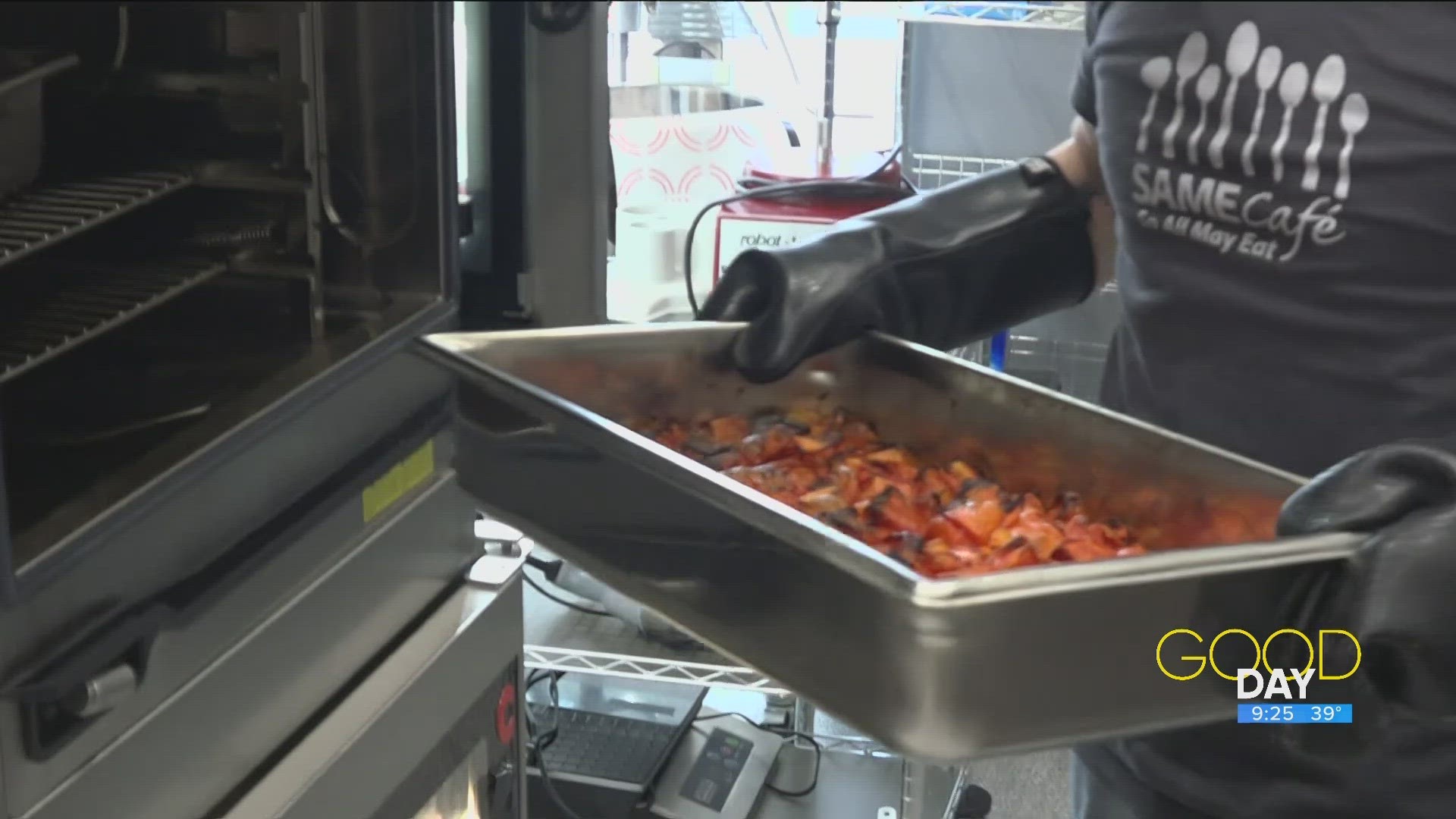 SAME Cafe CEO Brad Reubendale talks the new cafe at the Toledo Library, which offers healthy meals to those in need.