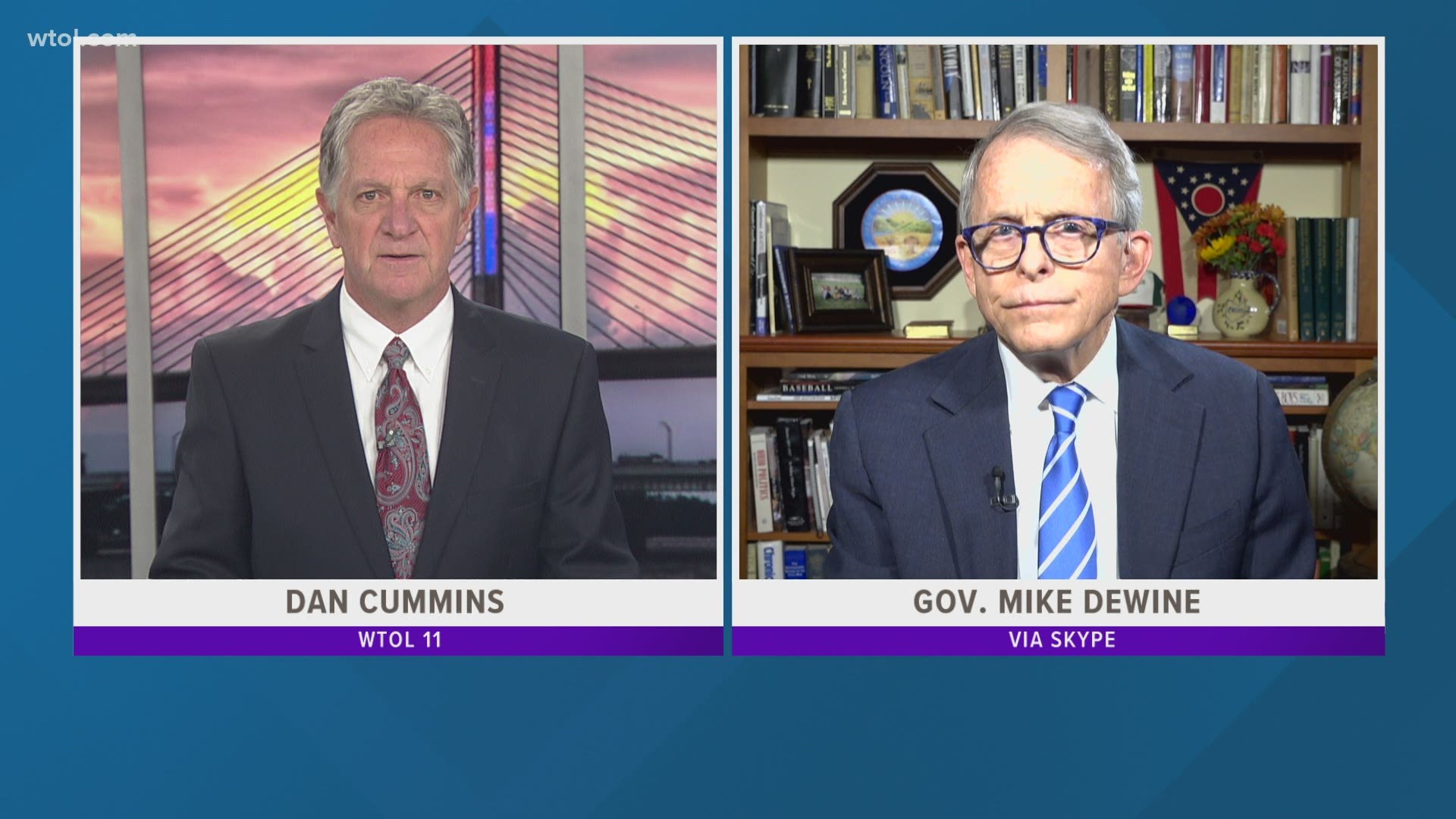 Gov. Mike DeWine joins WTOL 11 for a live interview to discuss top questions in the state of Ohio, as COVID-19 cases continue to rise sharply.