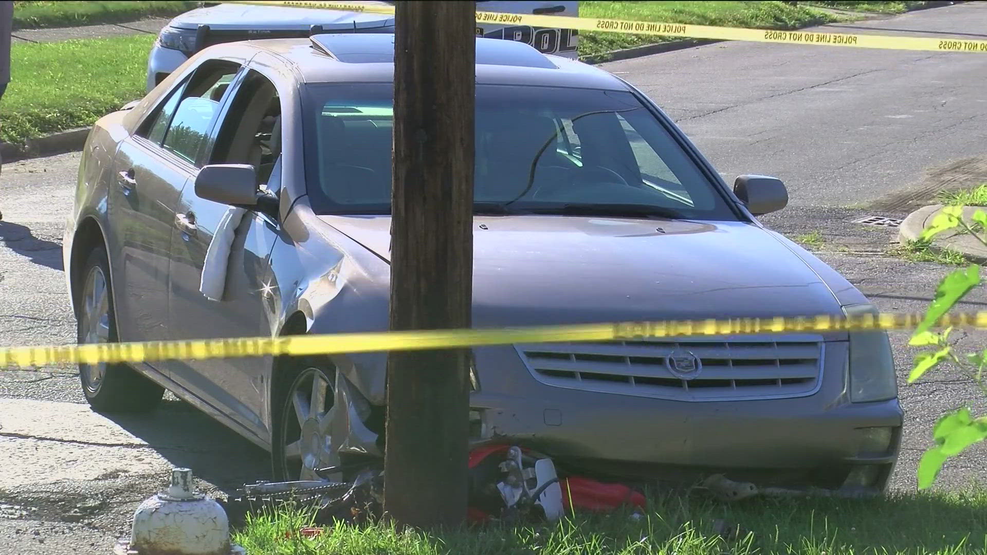 Police say the kids were around 10-years-old. It's unclear what kind of motorbike the kids were riding.