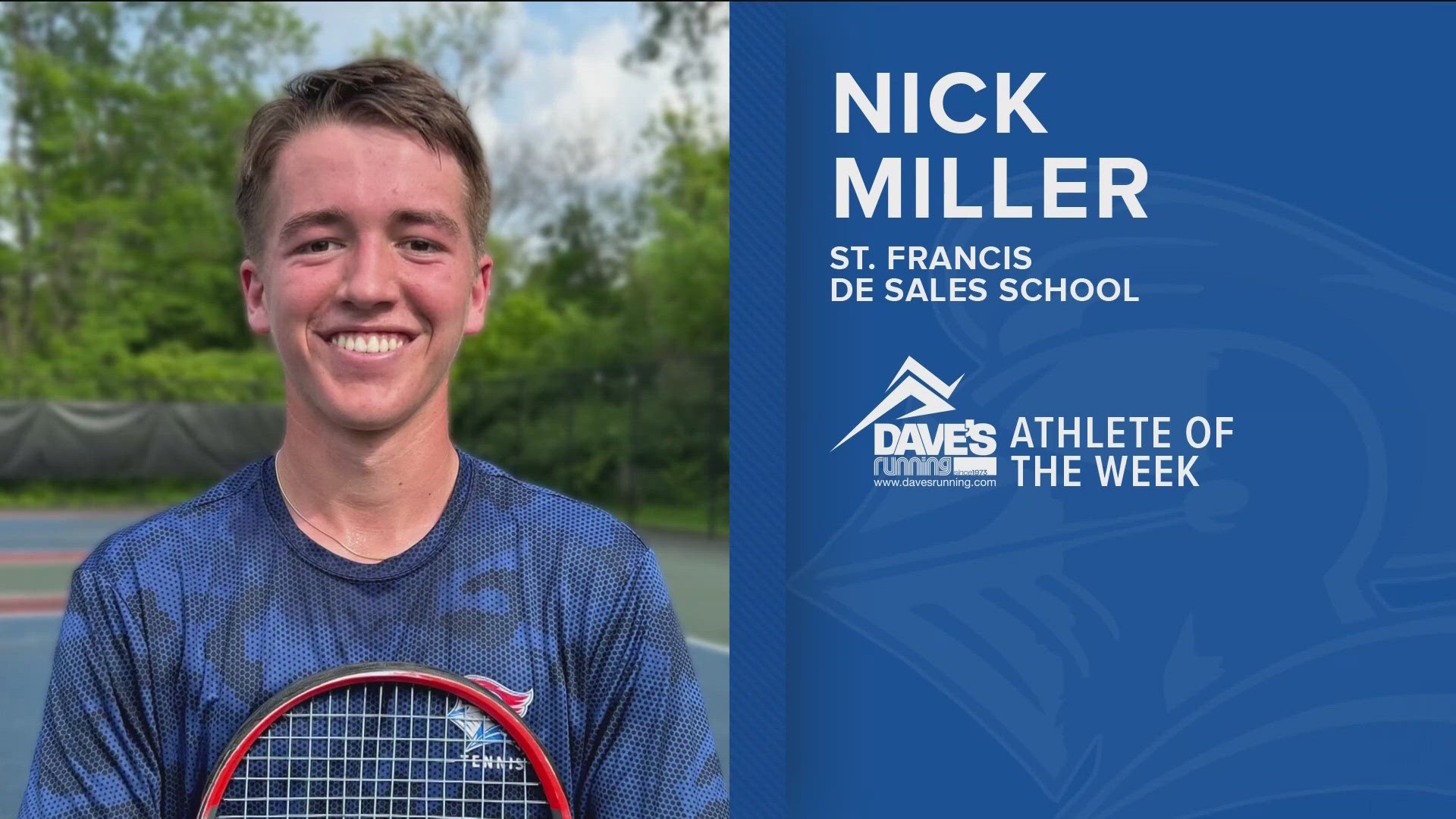 Nick Miller made the switch this season from doubles to singles tennis.
In fact, Miller was the only local singles player in Division I to qualify for states.