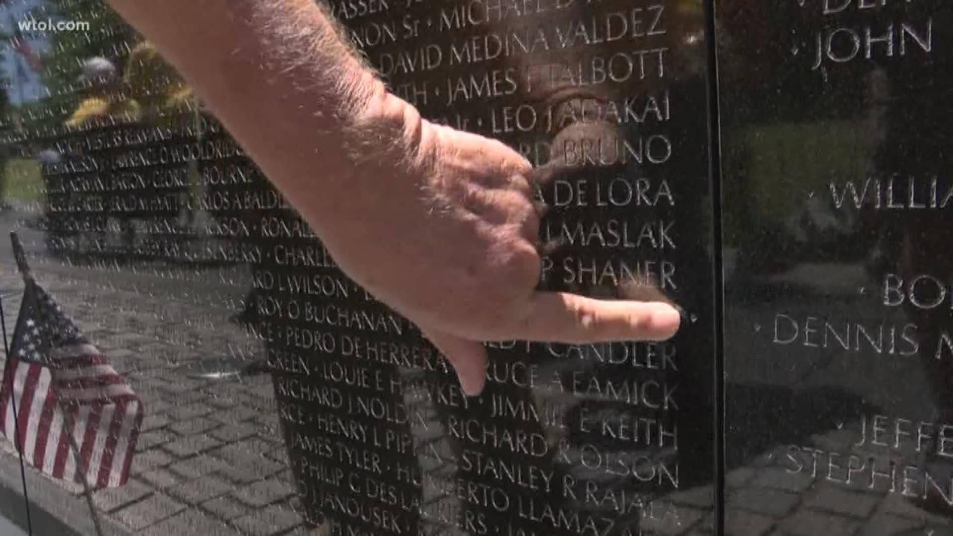Vietnam War veteran from northwest Ohio remembers fallen friend in emotional trip.