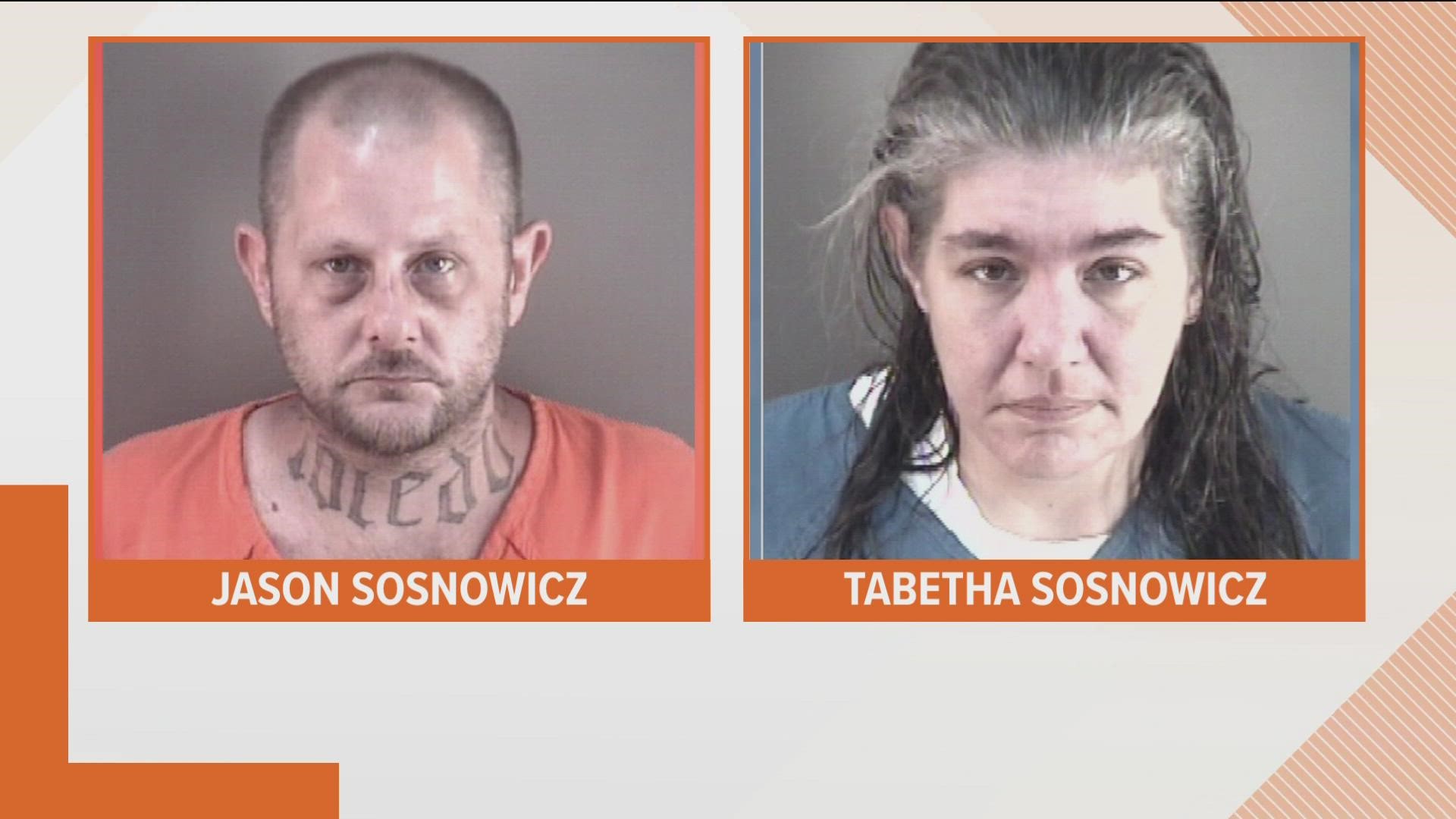 Jason and Tabetha Sosnowicz told police they tied up the boy to keep him from getting into candy as they slept.