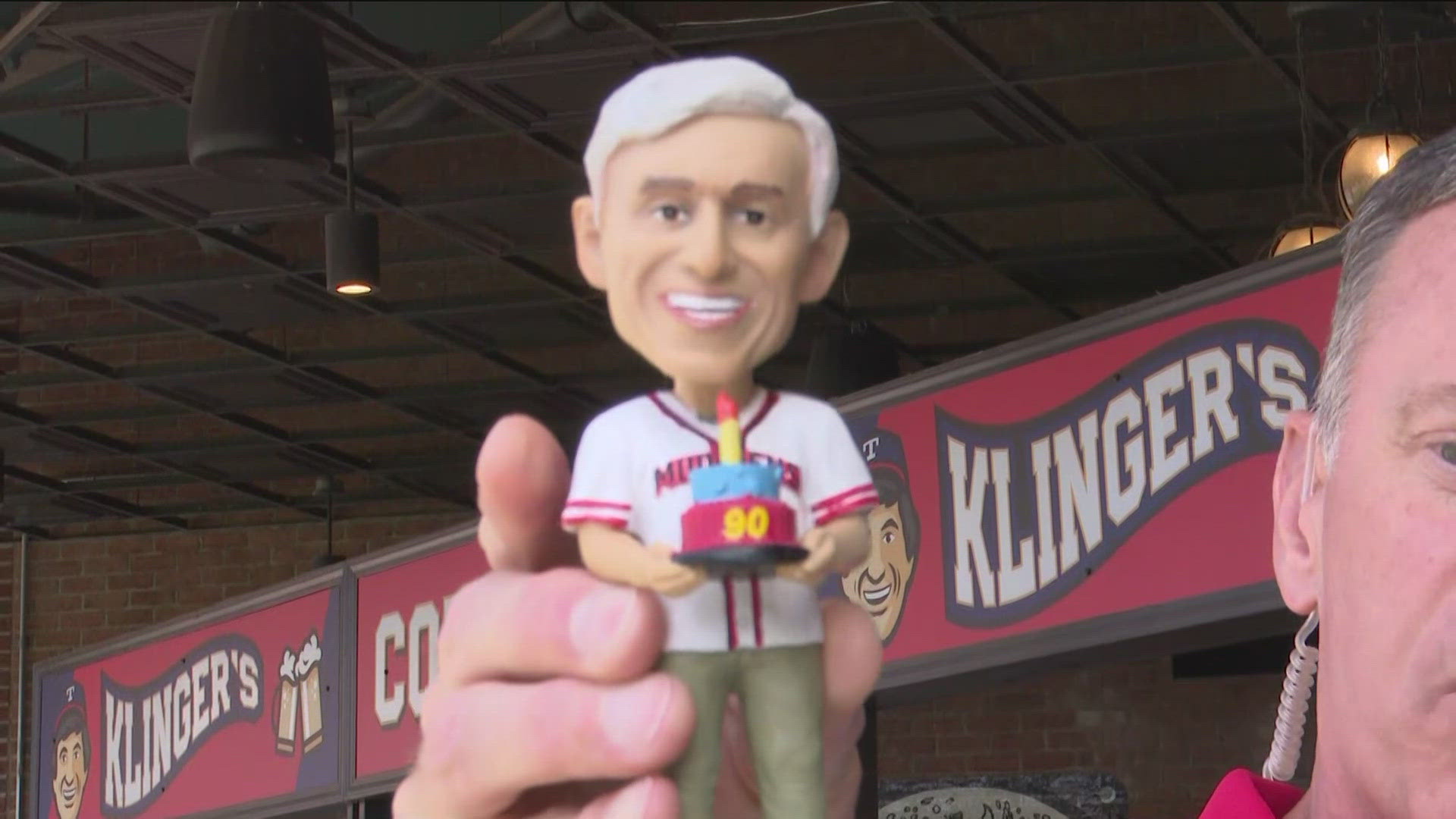 At Monday's Mud Hens game, the first 1,500 fans will receive a Jamie Farr bobblehead for his 90th birthday.
