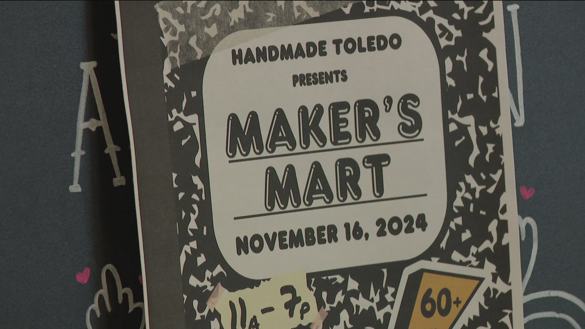 Maker's Mart featuring local artists, crafters and more is Saturday, Nov. 16 at Handmade Toledo on Adams Street. Admission is $5 before 5 p.m. and free from 5-6 p.m.