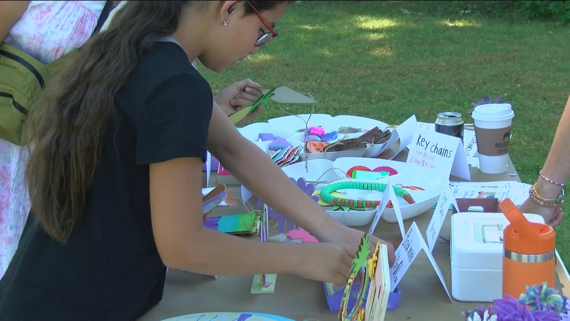 Kids learned to make art and sell their creations