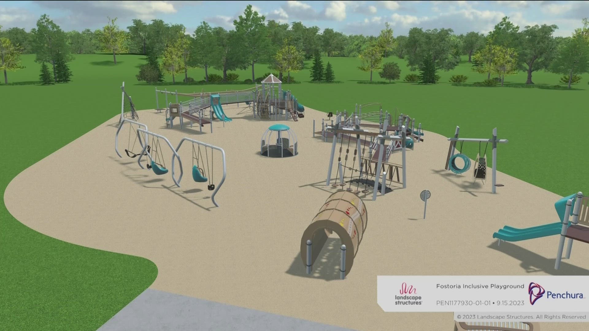 Wood County Plays announced the construction of the playground Wednesday.