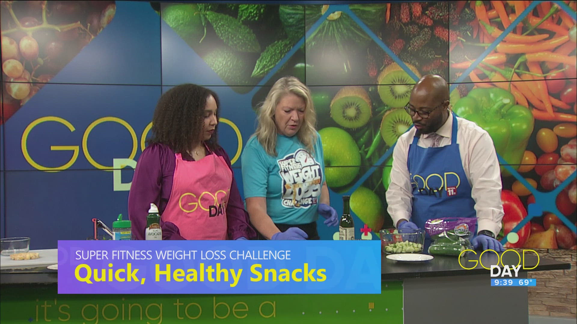 Super Fitness Challenge host, Kelly Heidbreder joins Good Day with some quick, easy, tasty and healthy snacks.