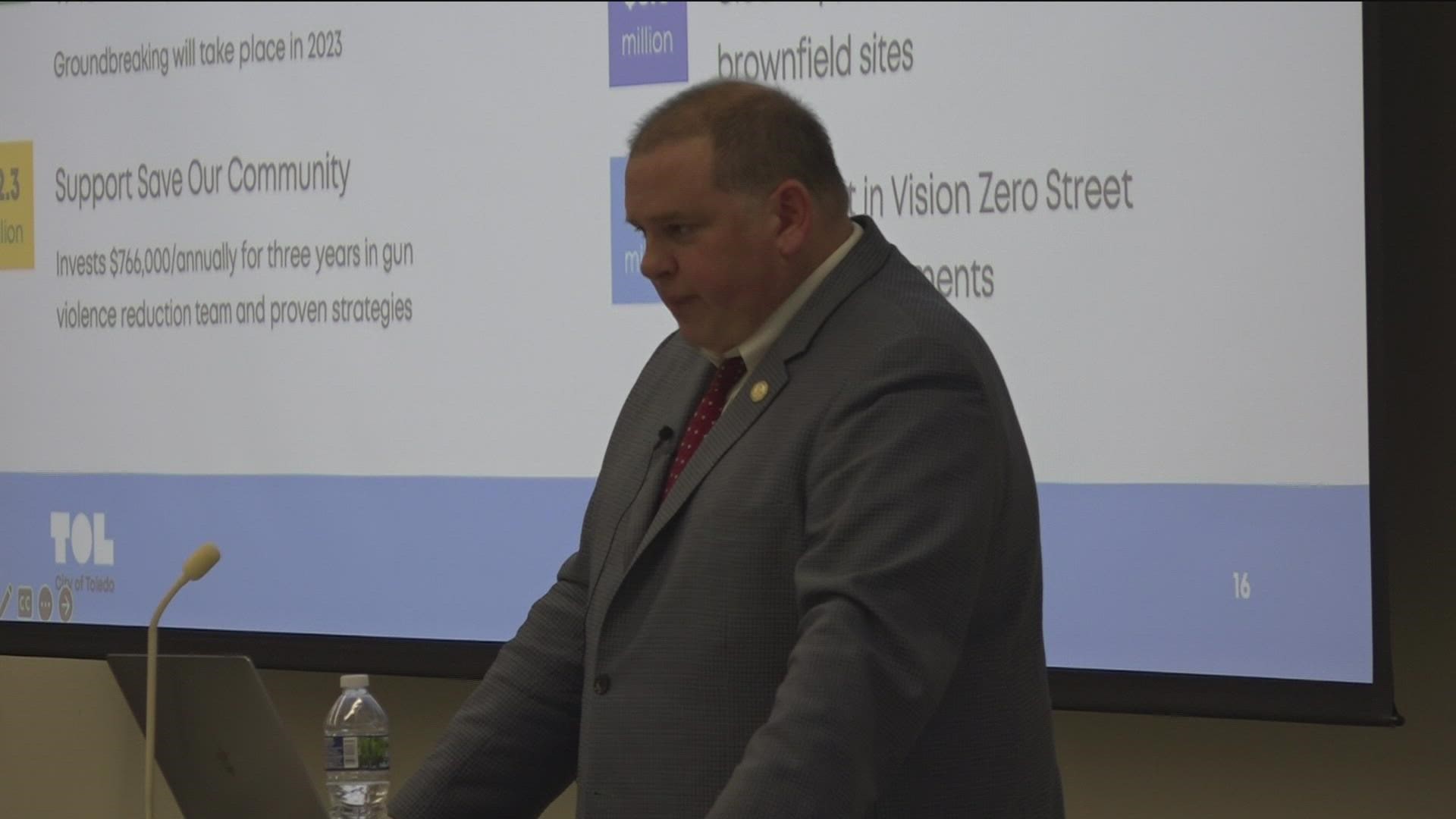 Residents got to hear Toledo Mayor Wade Kapszukiewicz speak about his proposed city budget for 2023.