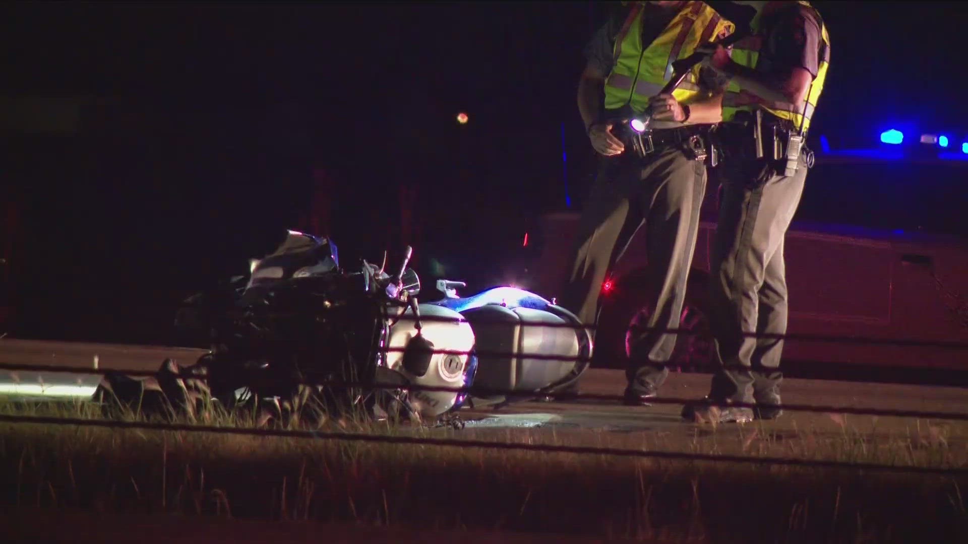 The motorcyclist died from life-threatening injuries after being ejected from the bike. The other driver's injuries are unknown.