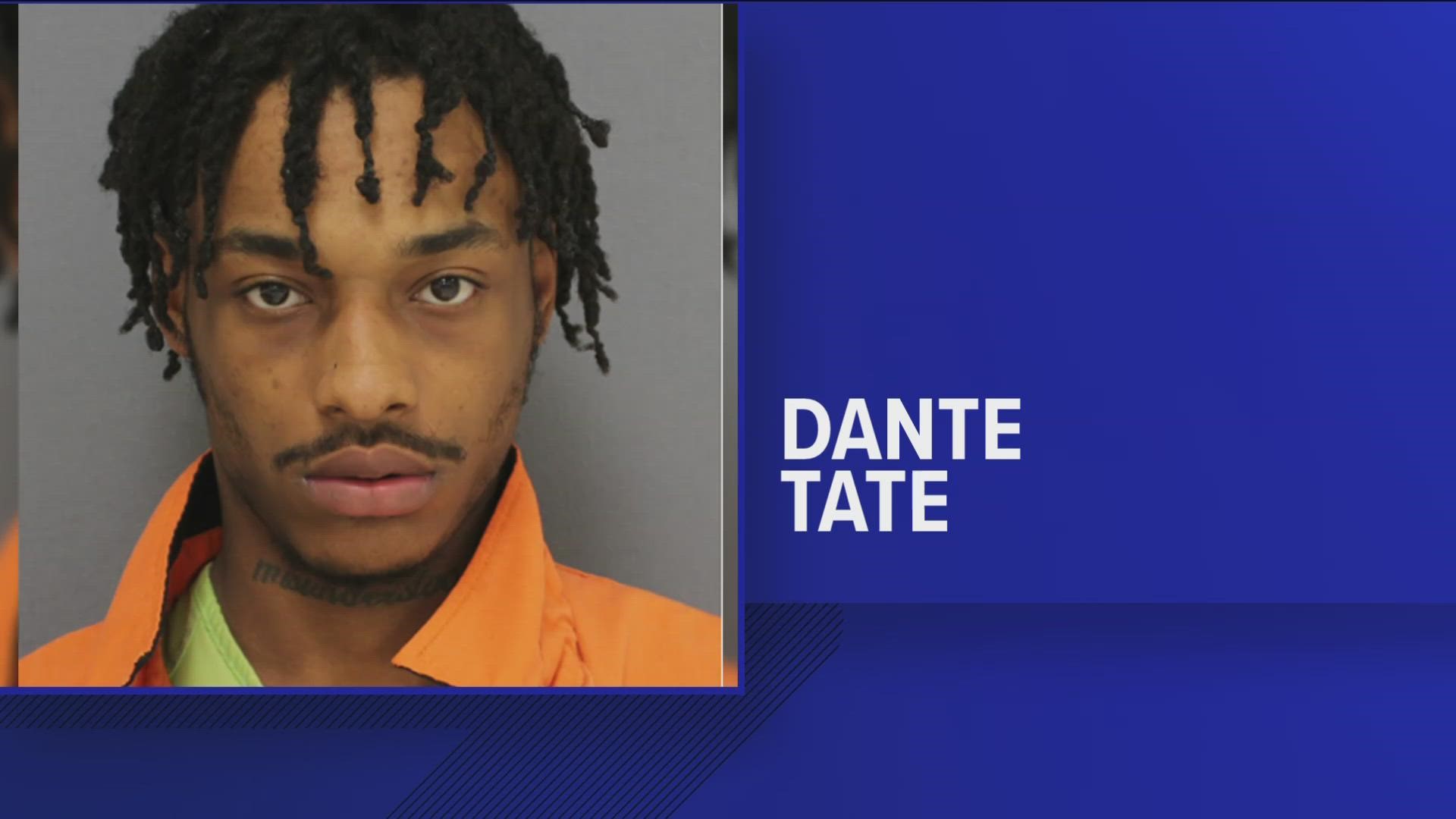 Dante Tate pleaded guilty to two charges Tuesday and faces up to three years in prison. Prosecutors dropped two other charges against him.