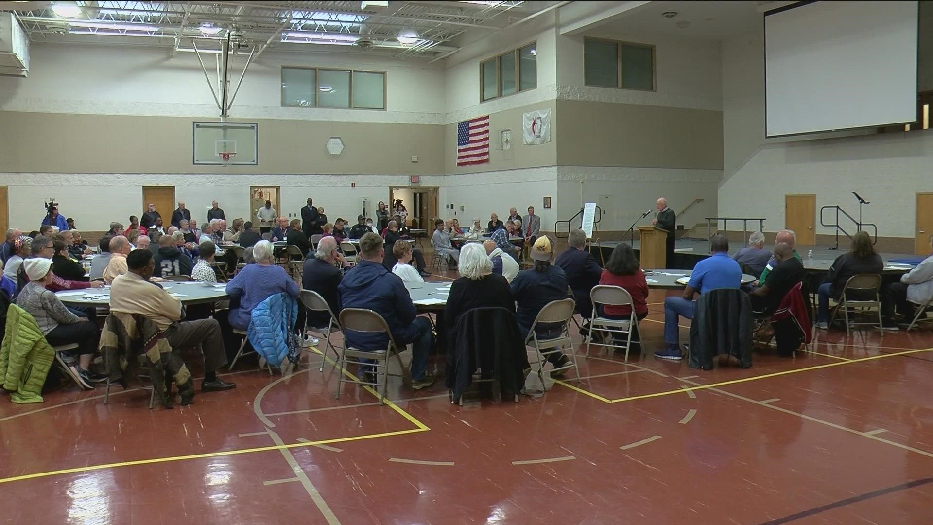 The group held its first community forum Thursday.