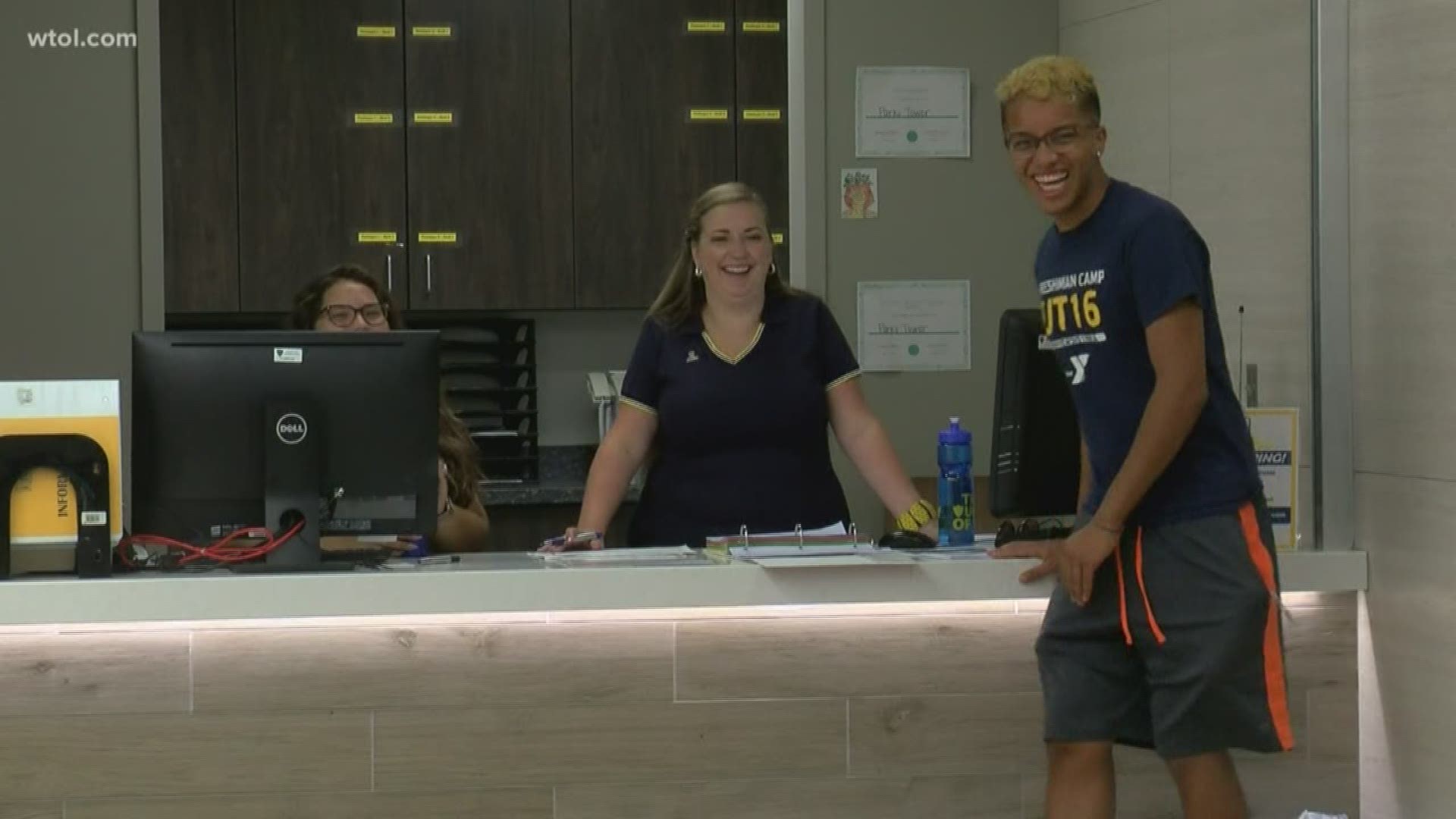 The University of Toledo students and their parents had a busy day Friday preparing for the start of fall semester
