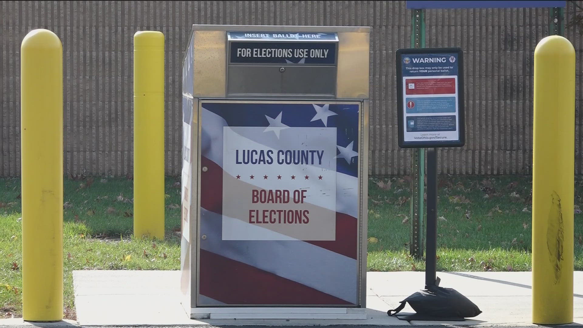 The board of elections has multiple surveillance cameras and security measures to ensure ballots are safe.