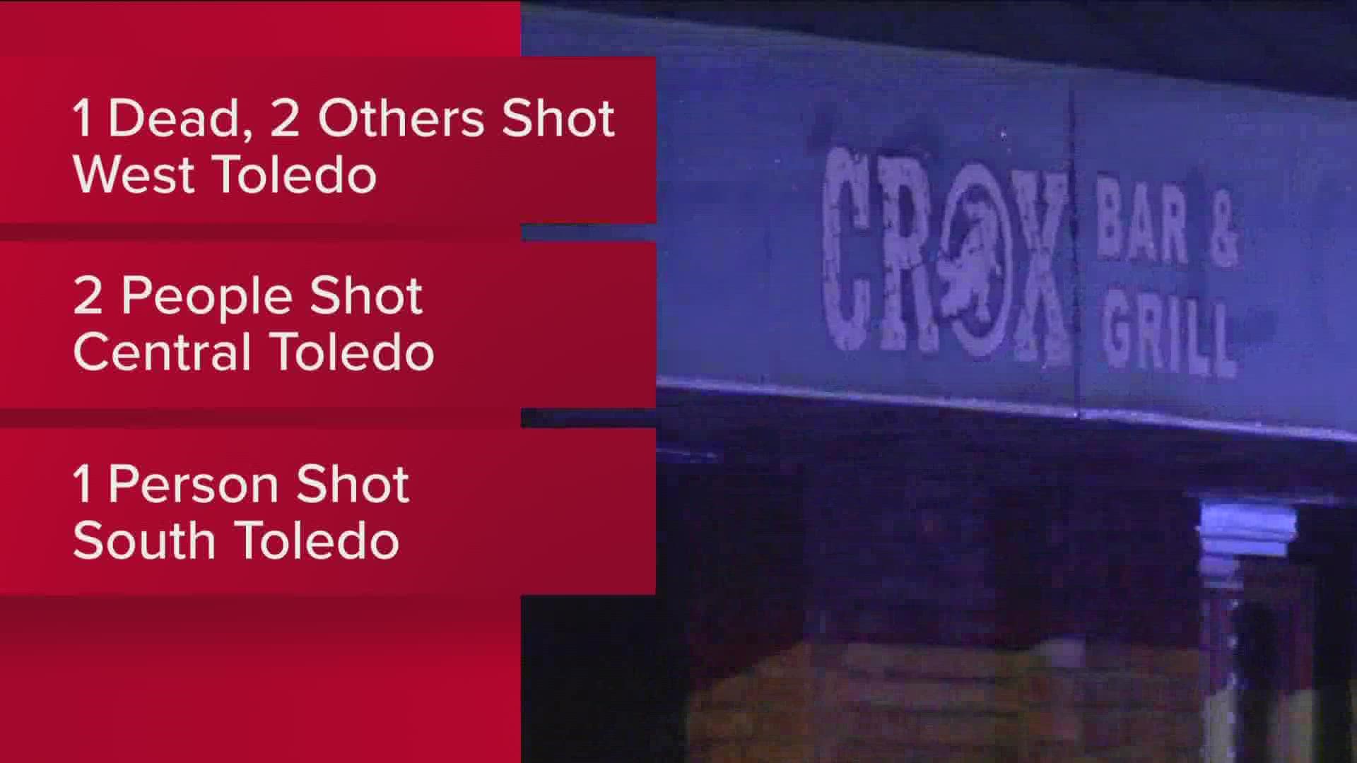 A violent weekend in Toledo included three homicides.