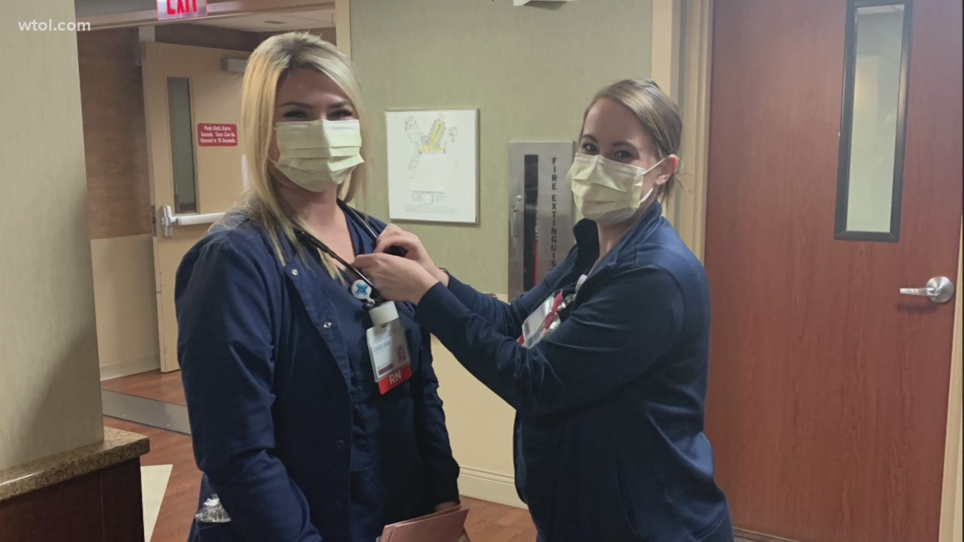 Since nurses who graduated in the spring didn't get to walk in their graduation ceremony, the staff at Mercy Health surprised newcomers with a unique welcome.